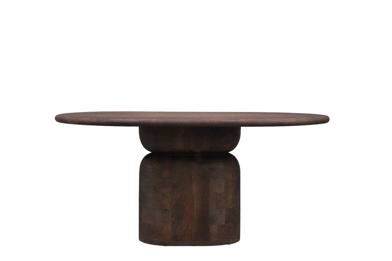Eettafel Lissabon ovaal kolompoot 160cm