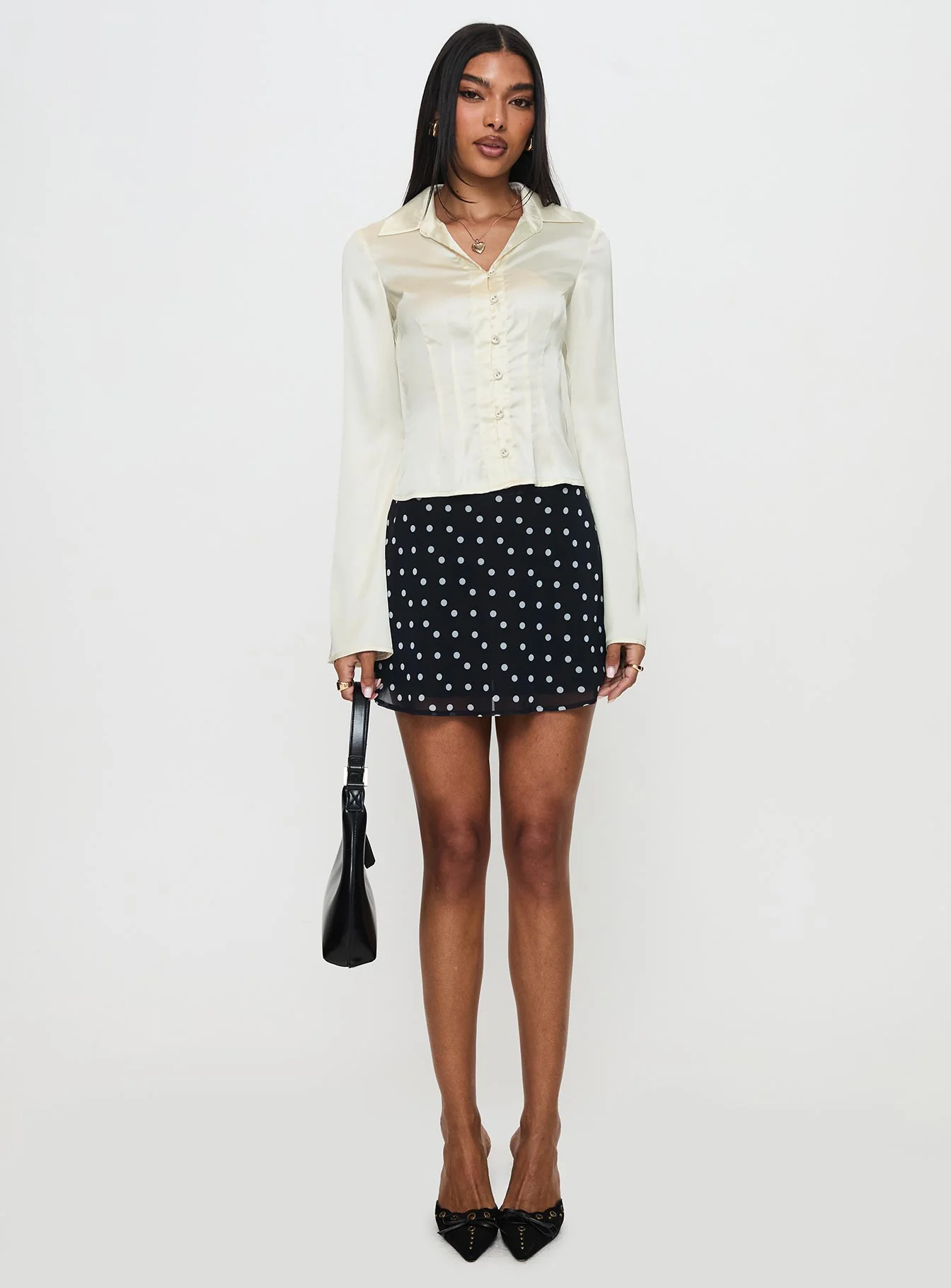 Miravella Long Sleeve Top Cream