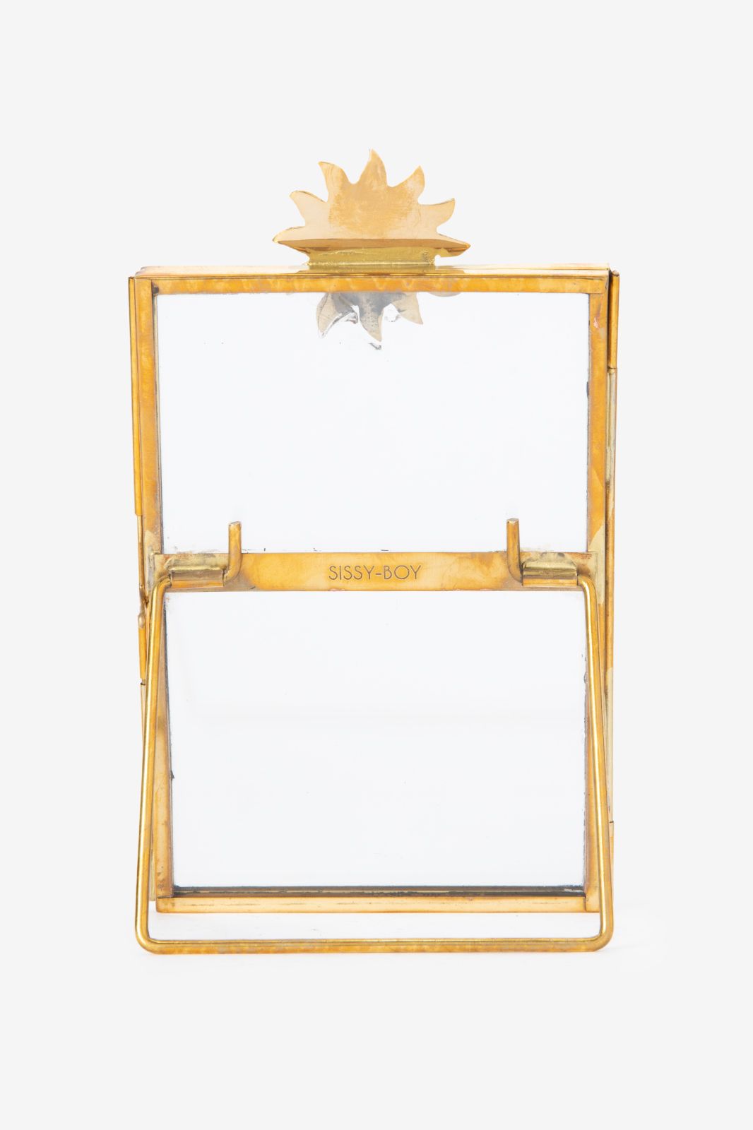 Goudkleurige fotolijst met zon