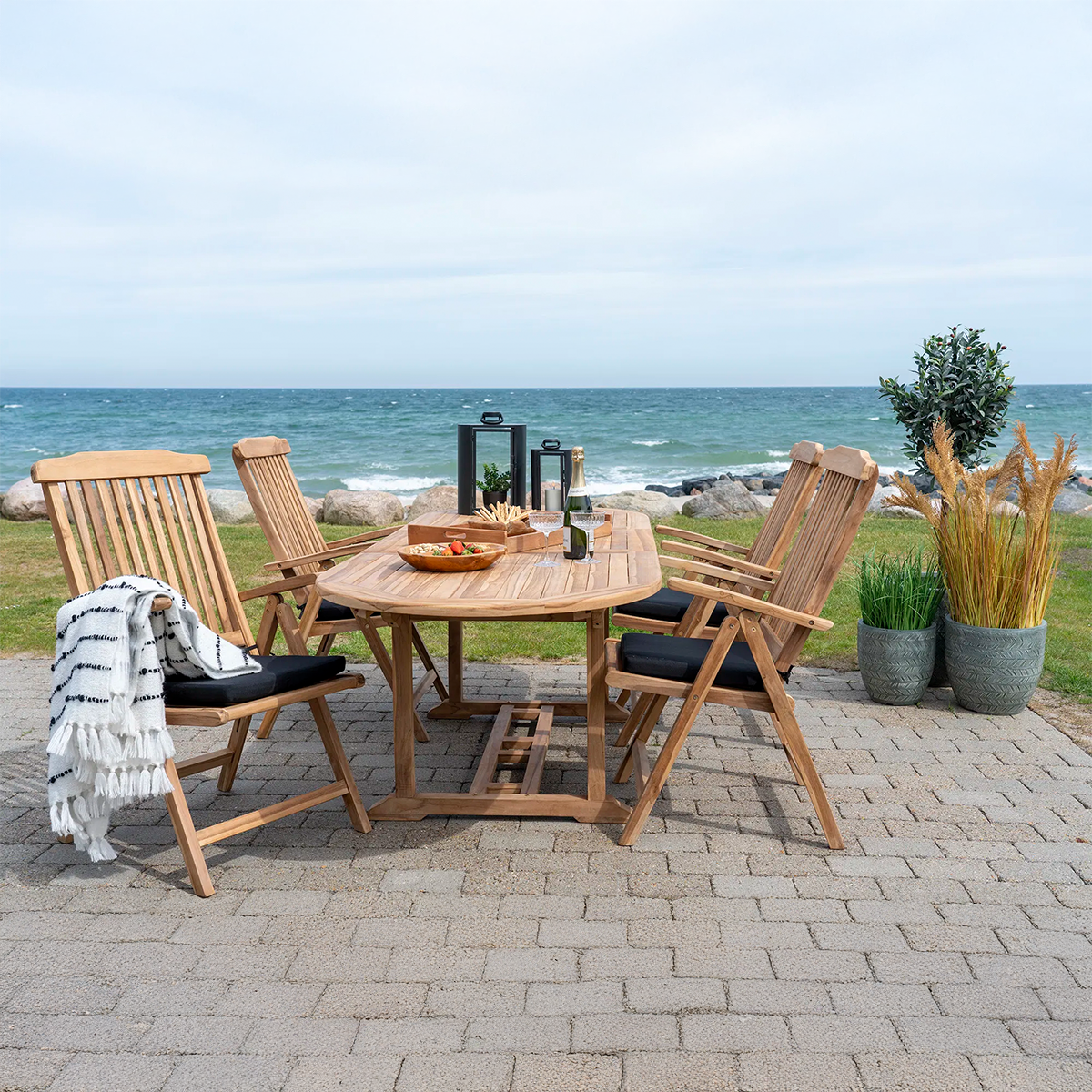 Uitschuifbare tuin tafel Seff Naturel