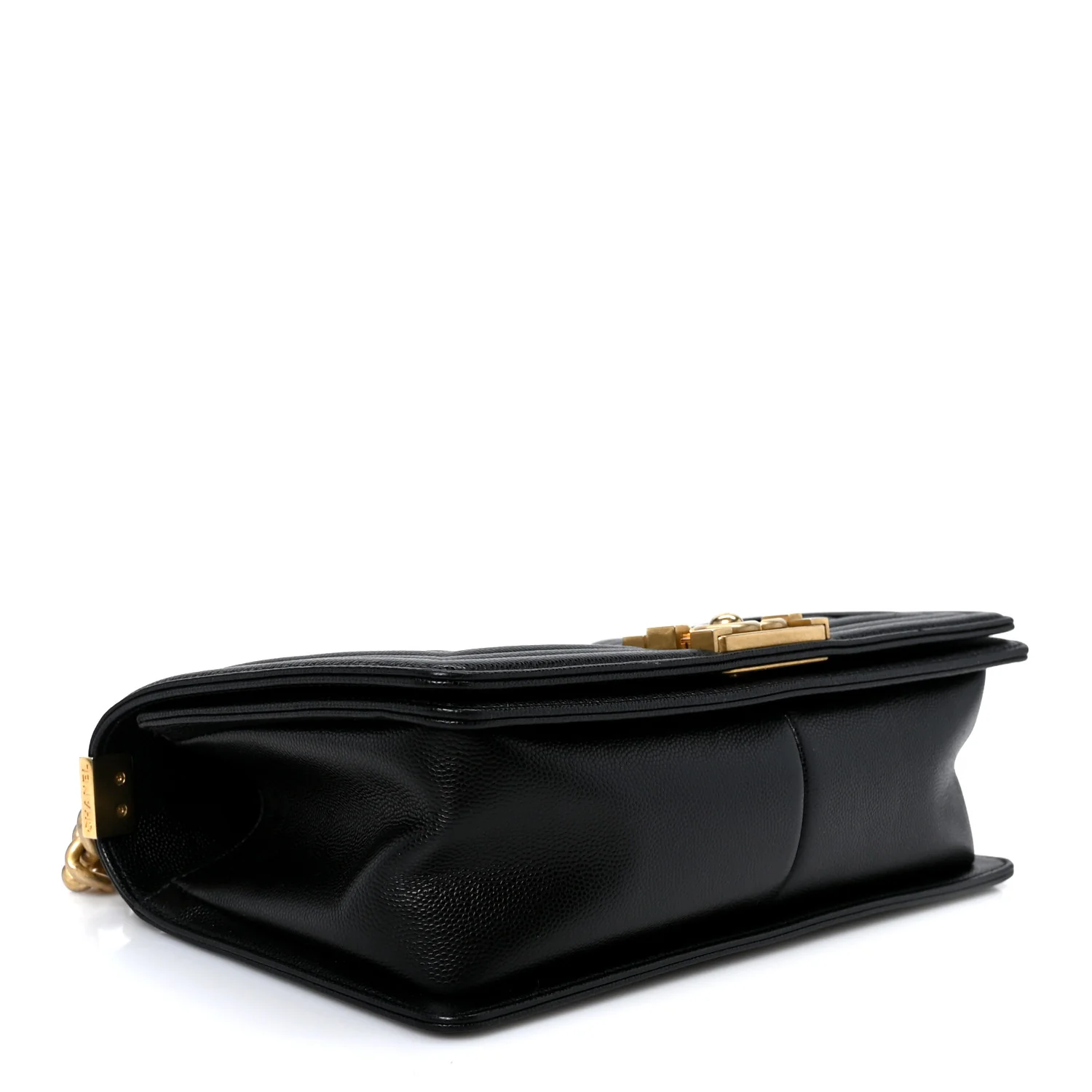 Caviar Quilted Medium Boy Flap Black - Top Club