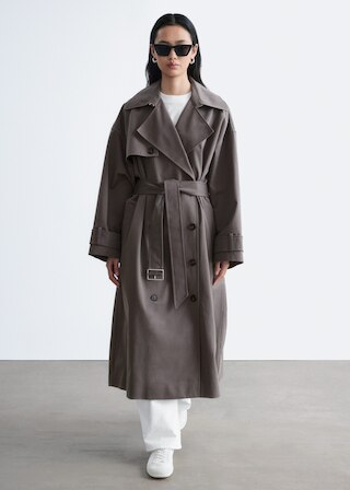 & Other Stories DOUBLE-BREASTED TRENCH COAT
