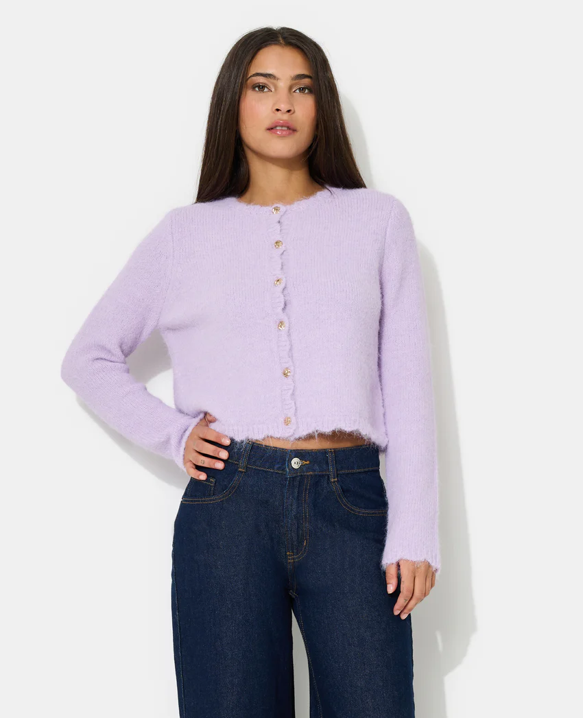Pimkie Gilet col rond avec boutons bijoux
