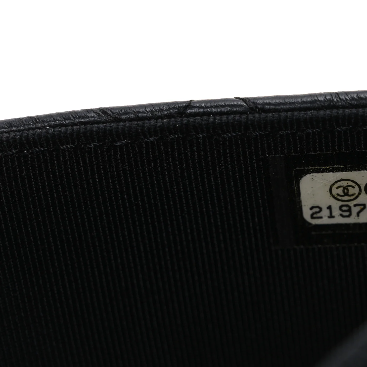 Aged Calfskin Quilted Lucky Charms 2.55 Reissue Wallet On Chain WOC Black - Top Club
