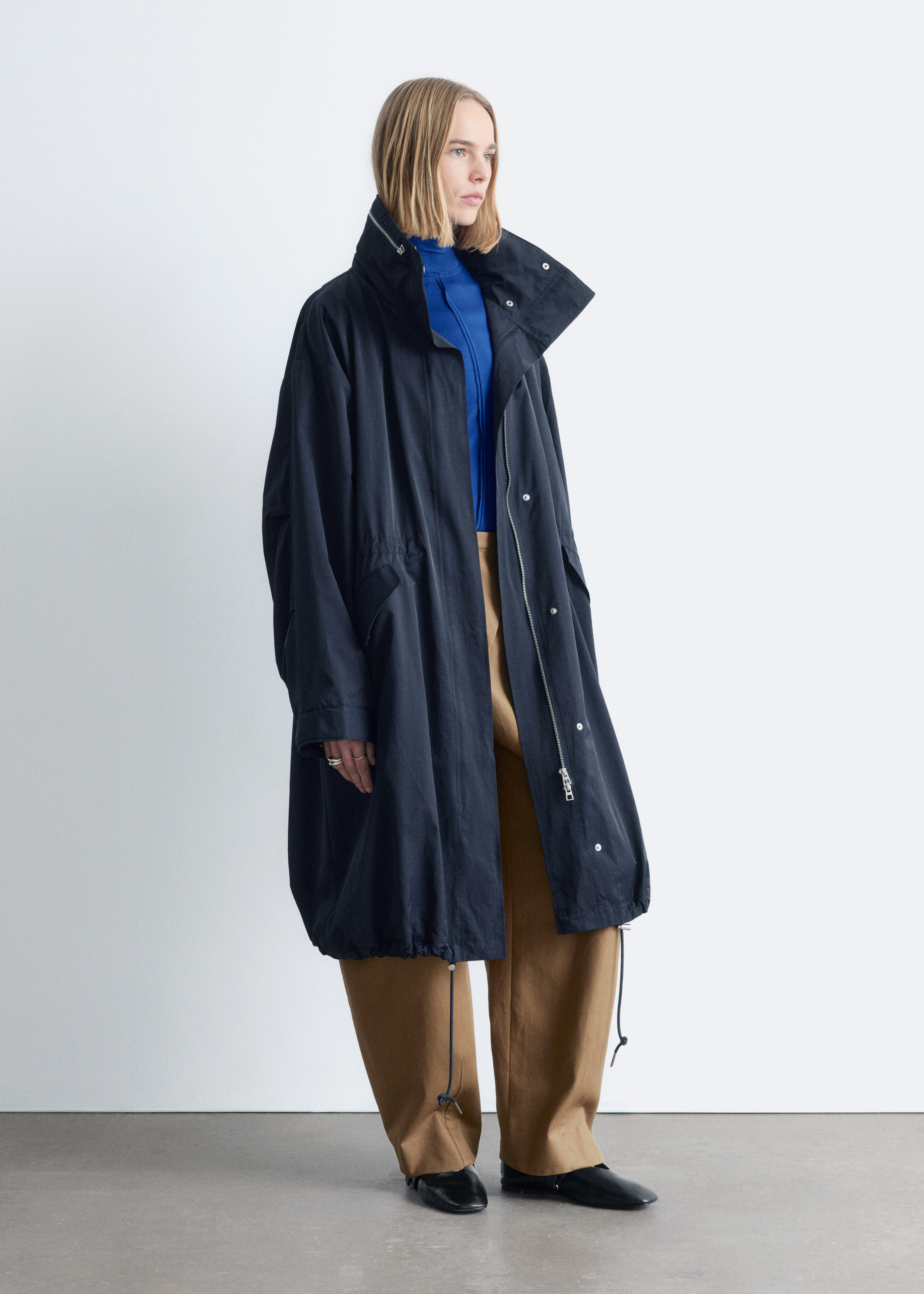 & Other Stories DRAWSTRING PARKA COAT