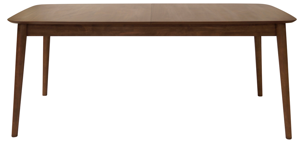 Uitschuifbare houten eettafel walnoot - 180 tot 219 x 90 cm