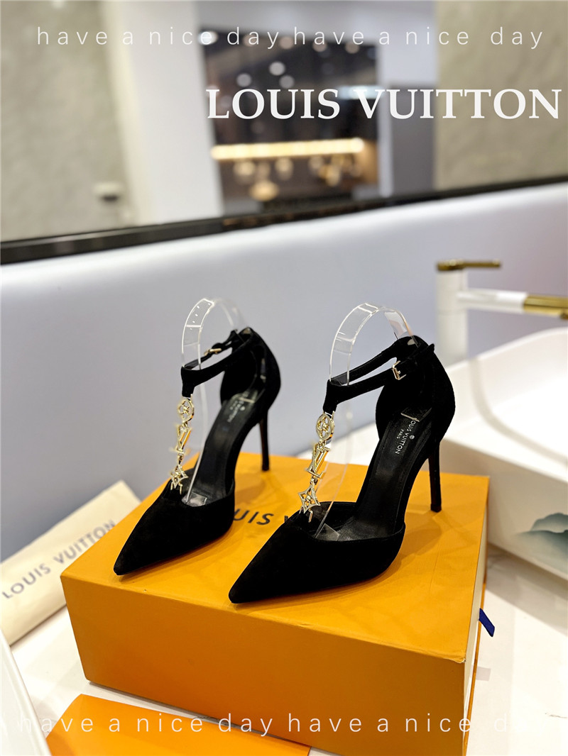 louis vuitton LV fashion bazaar metal chain high heels - Sneaker Replica Workshop