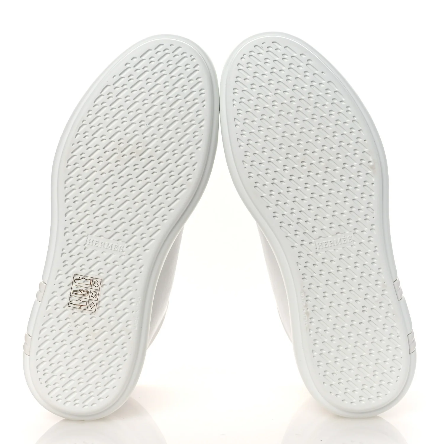 Calfskin Womens Happiness High Top Sneakers 36.5 White - Top Club