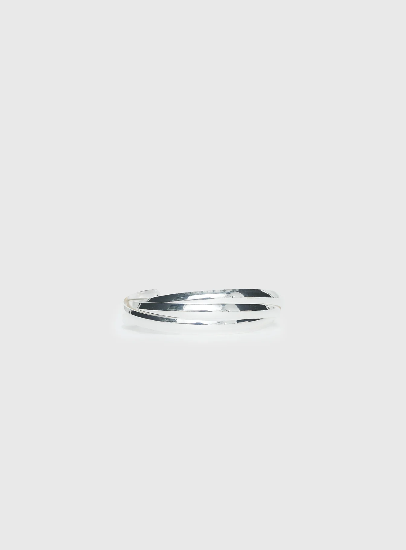 Affluent Layered Cuff Silver