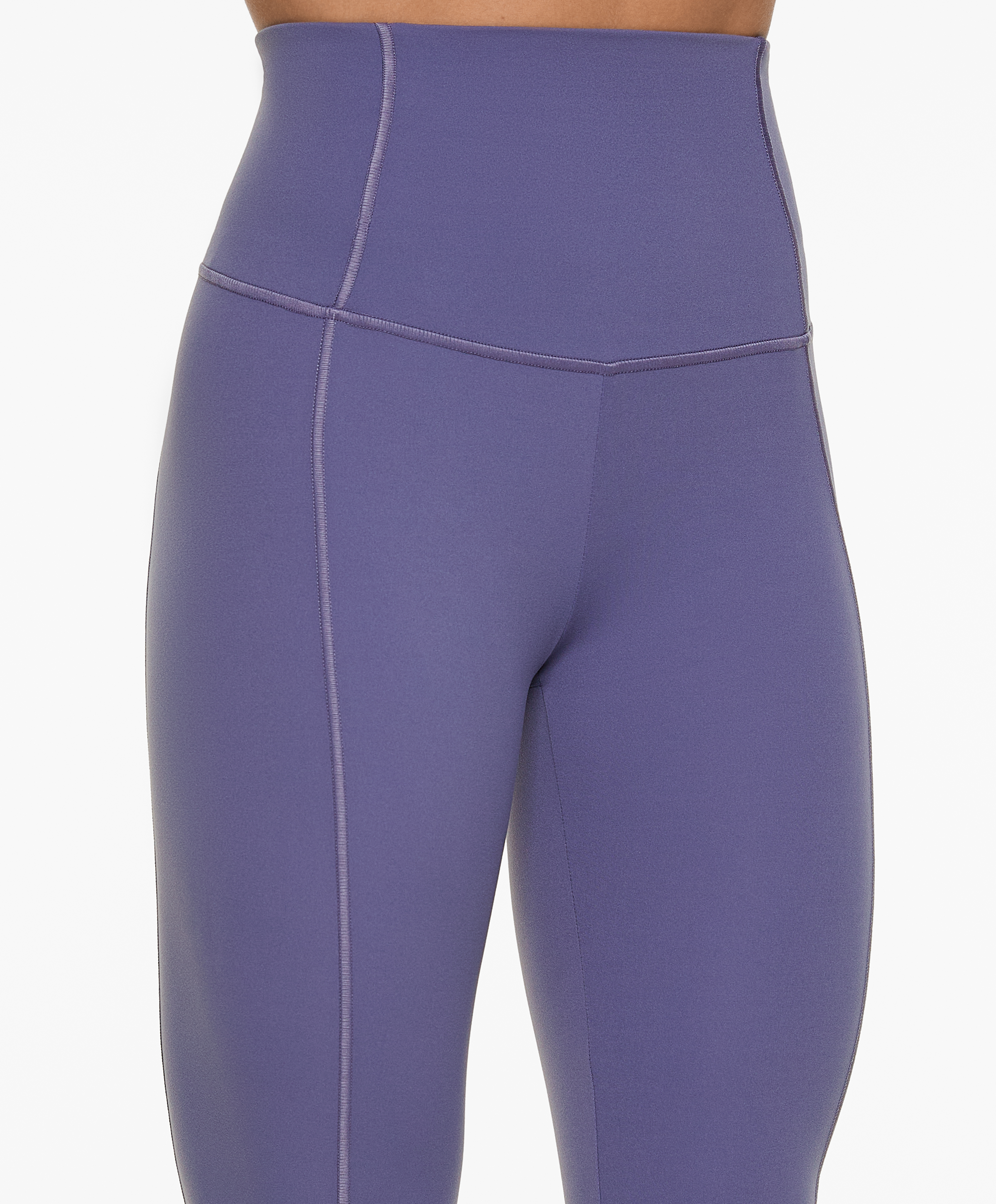 OYSHO Comfortlux super-high-rise 65cm ankle-length leggings with overlocking detail