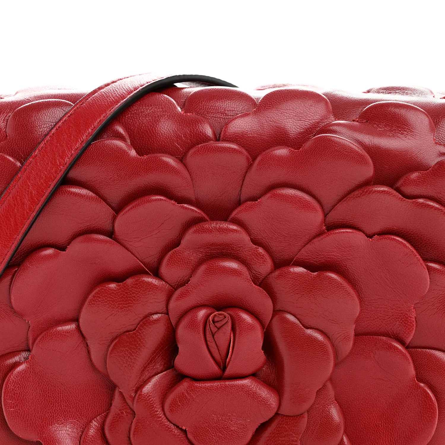 Nappa Atelier 03 Rose Edition Small Flap Crossbody Bag Cerise - Top Club