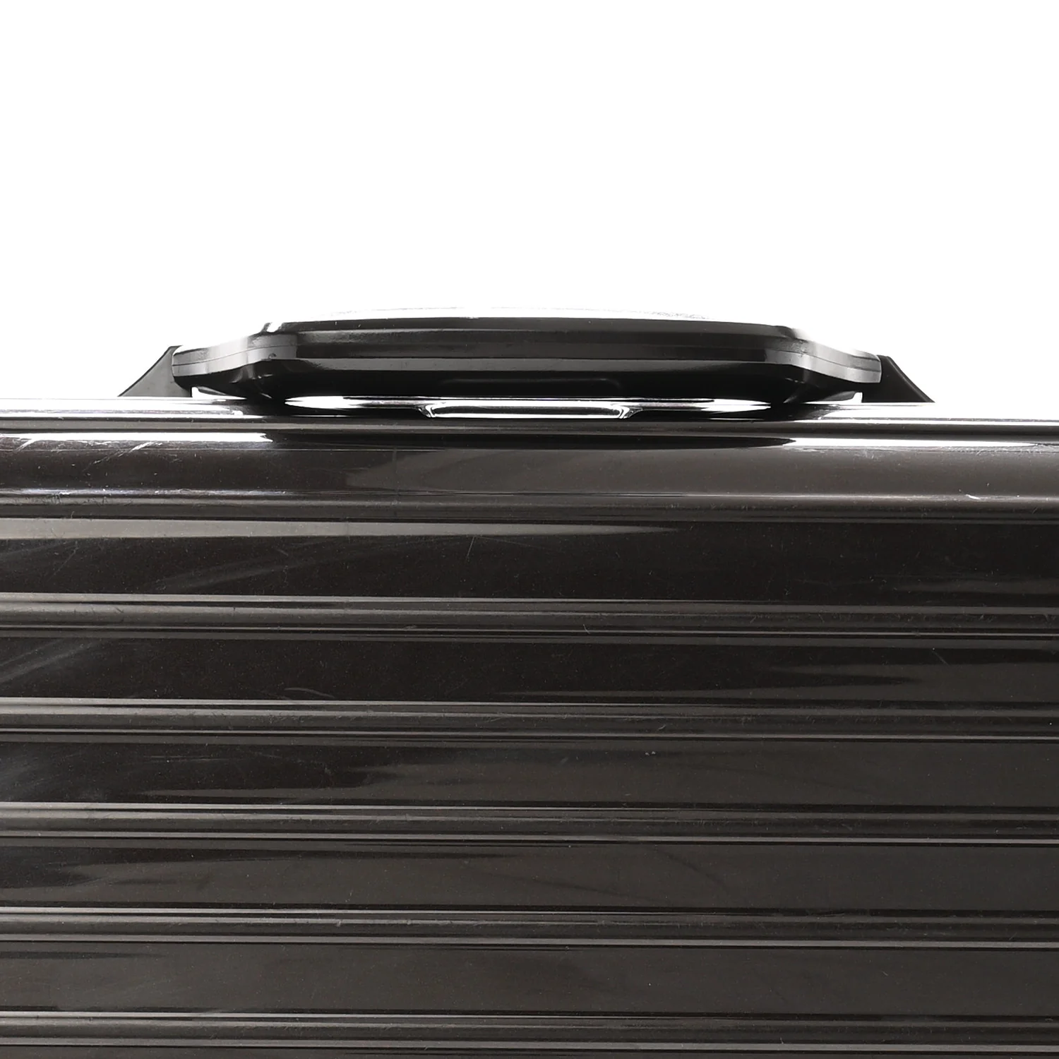 Gloss Polycarbonate Suitcase Compact Brown - Top Club