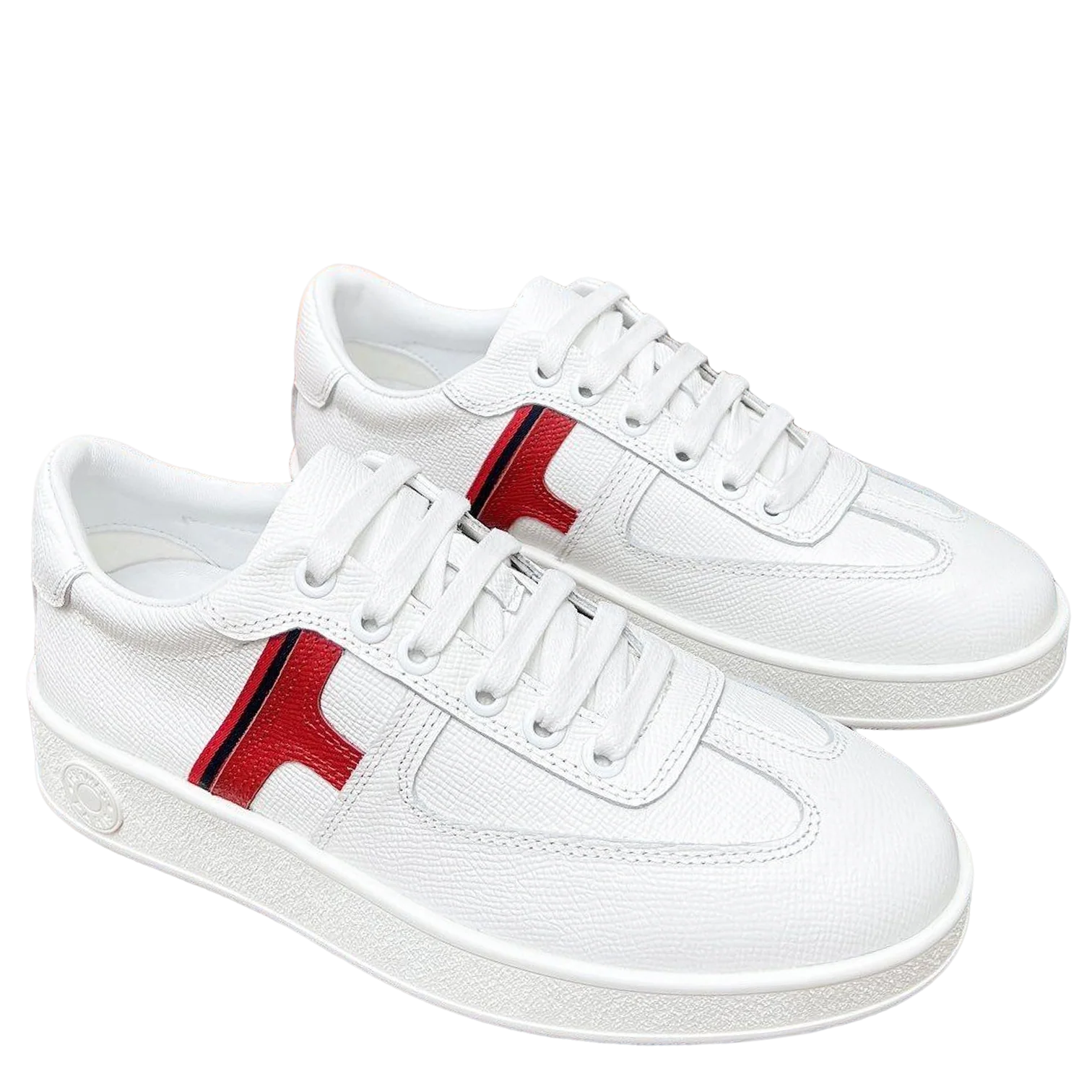 Hermes Women's Sneakers Iconic H Logo Leather Casual Fashion Shoes - Sneaker Replica Workshop