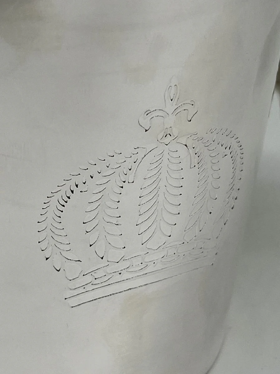 Pompöös by Luxus Baroque Champagne Cooler Crown Silver H. 14 cm - designed by Harald Glööckler
