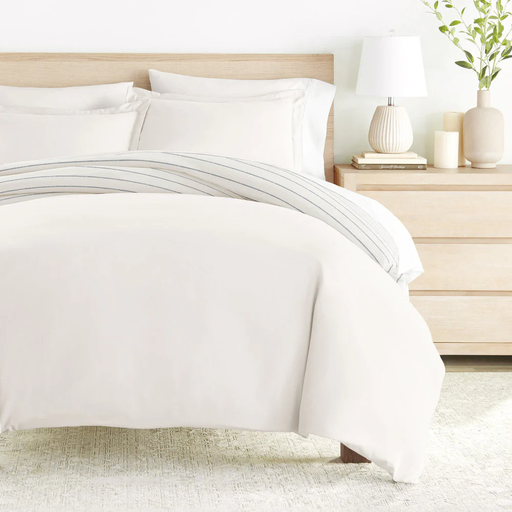 Harbor Stripe Reversible Pattern 3-Piece Duvet Cover Set (Sale)