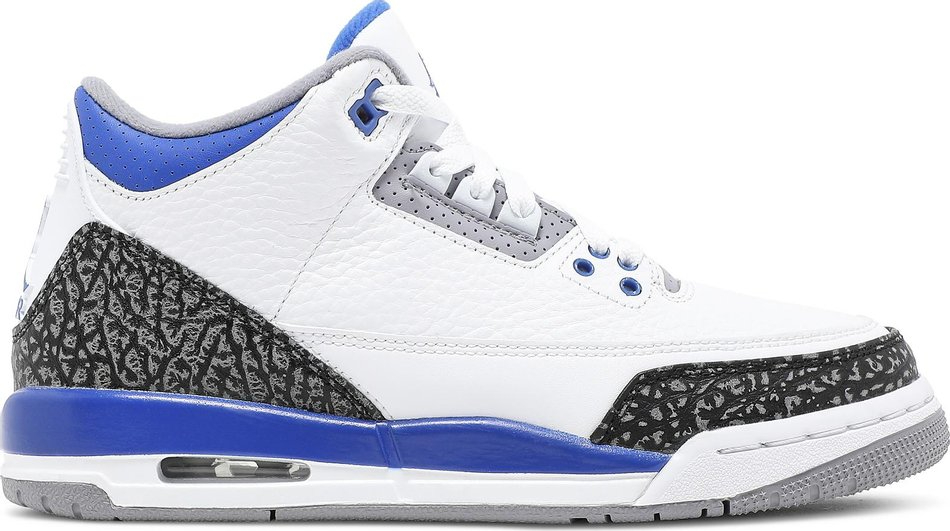 Air Jordan 3 Retro GS  Racer Blue  398614-145 - Sneaker Replica Workshop