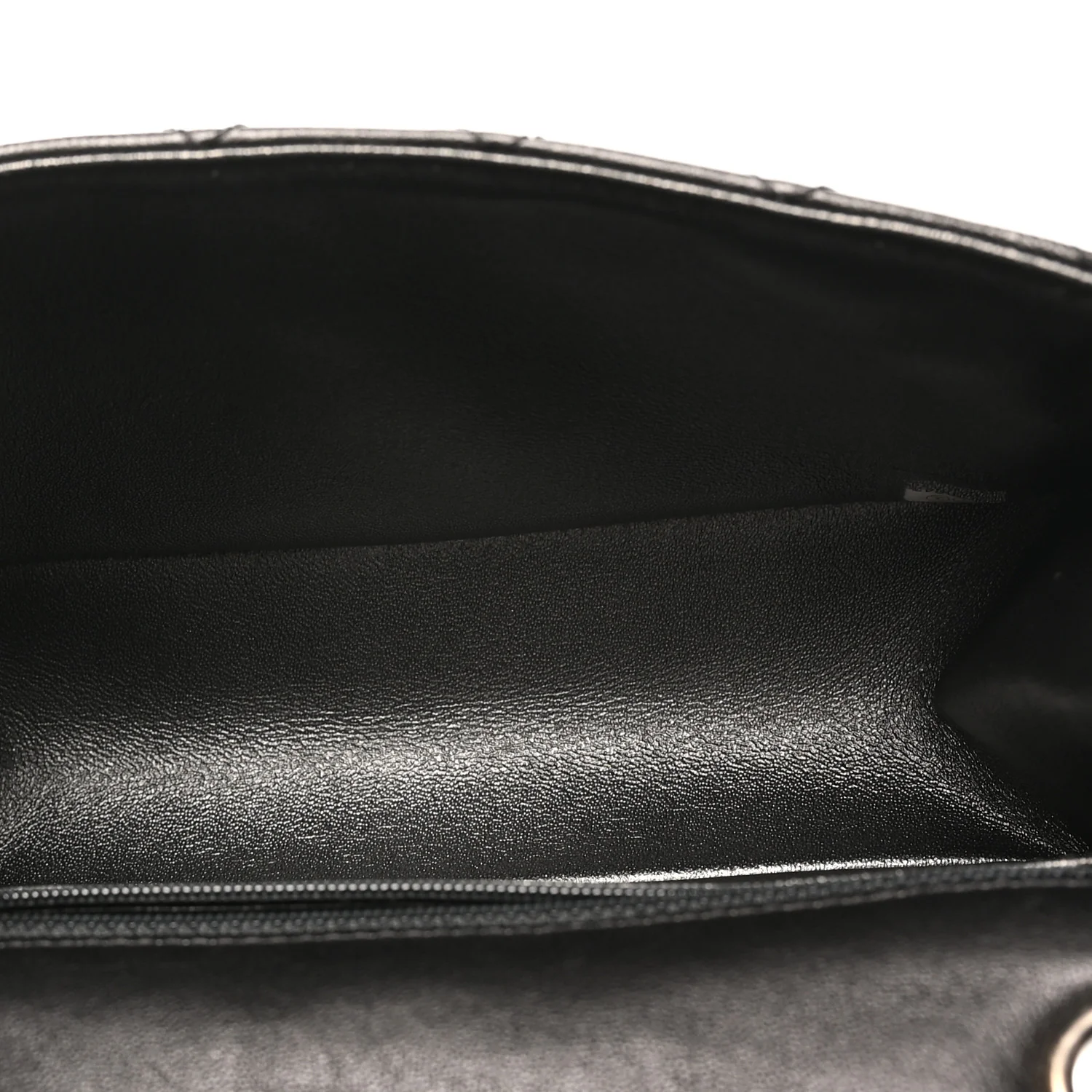 Metallic Sheepskin Quilted 2.55 Reissue Mini Flap Dark Silver - Top Club