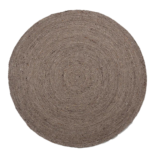 Vloerkleed Maze Ø200 cm light brown