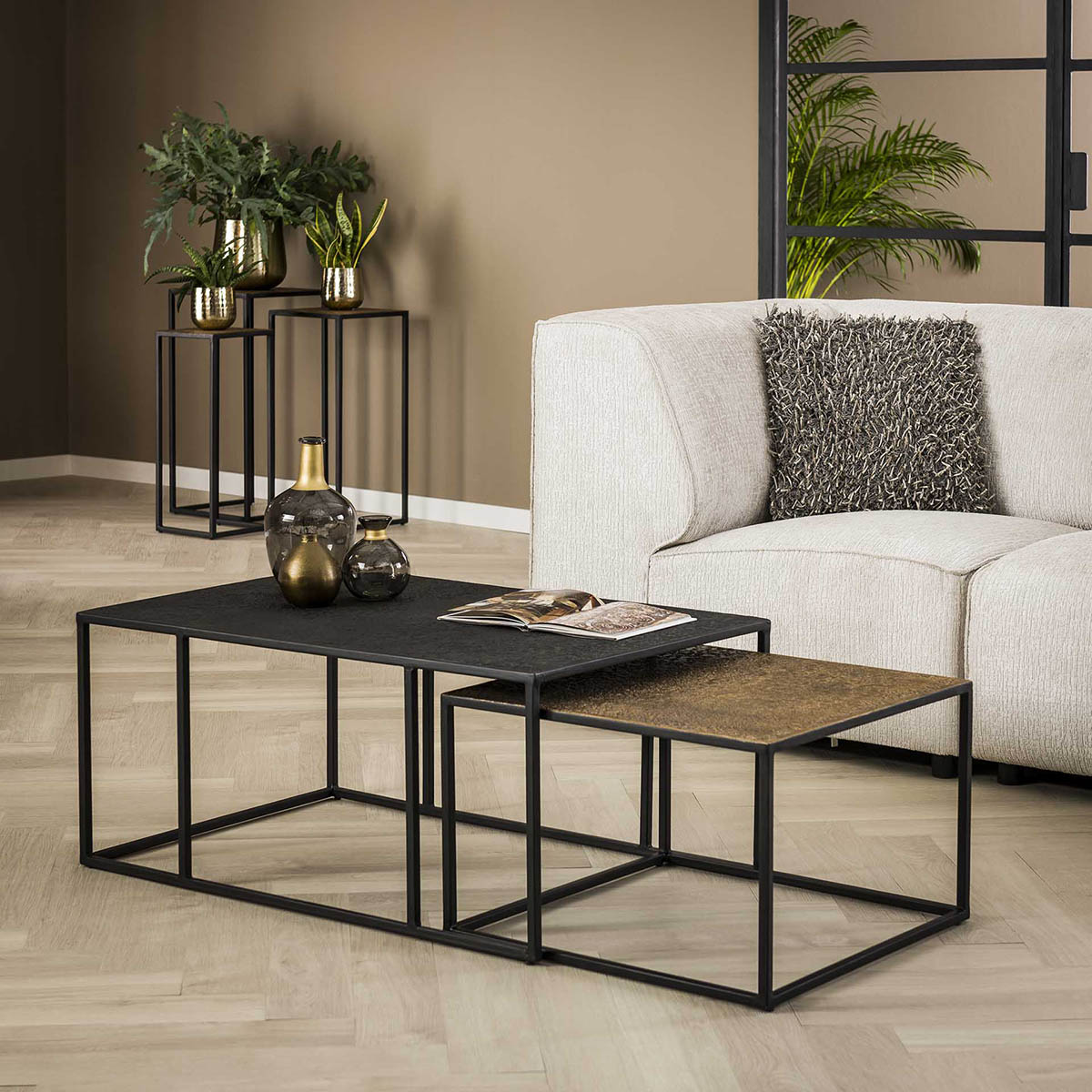 Salontafel Metallica Brons & Zwart