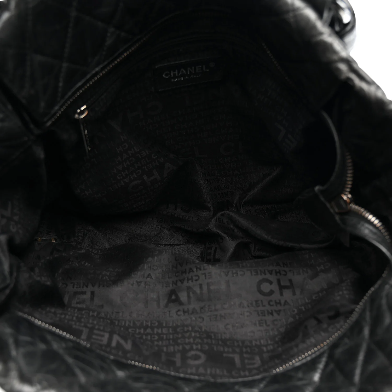 Distressed Lambskin Vintage Ligne Lady Braid Tote Black - Top Club