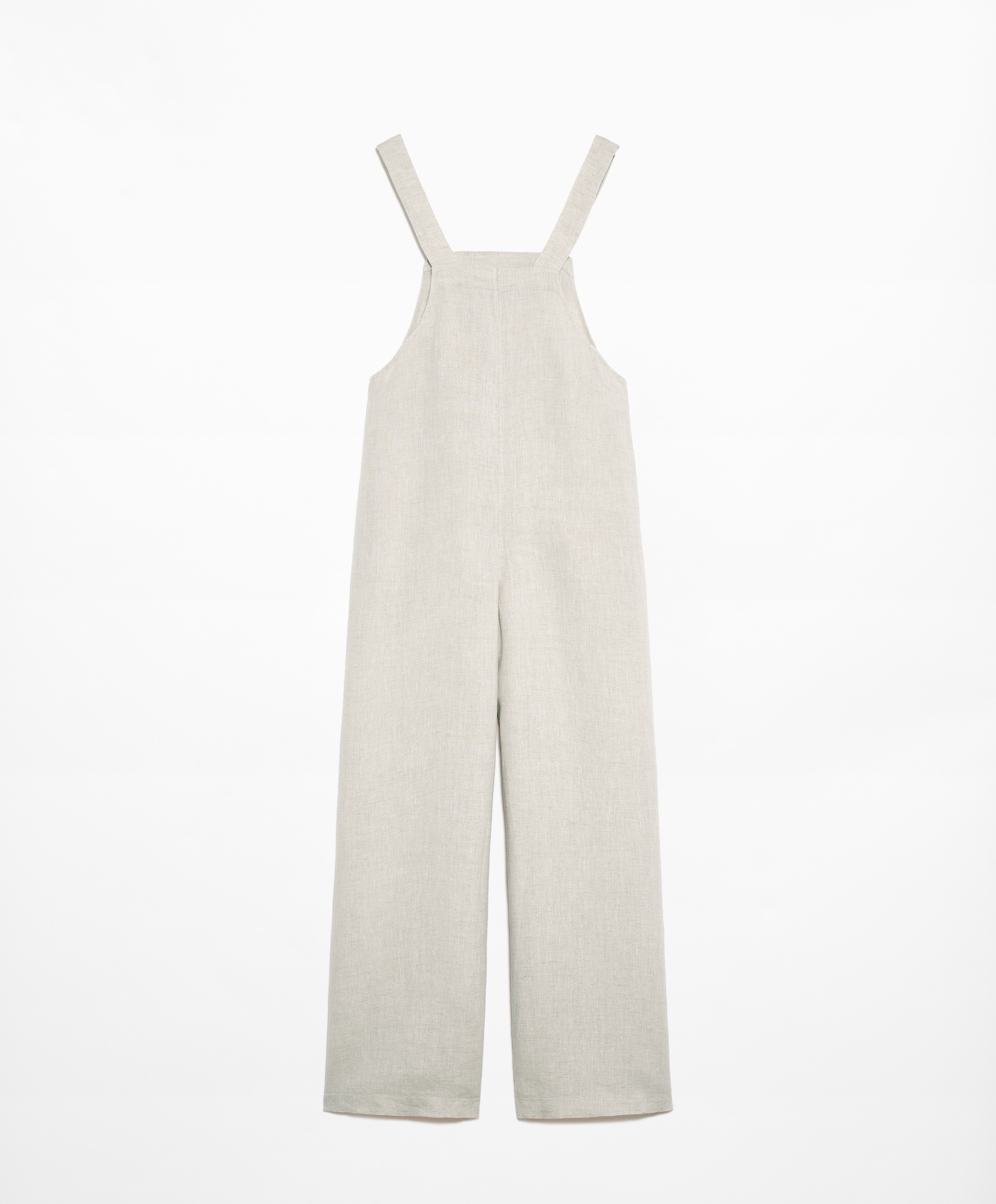 OYSHO 100% linen strappy jumpsuit