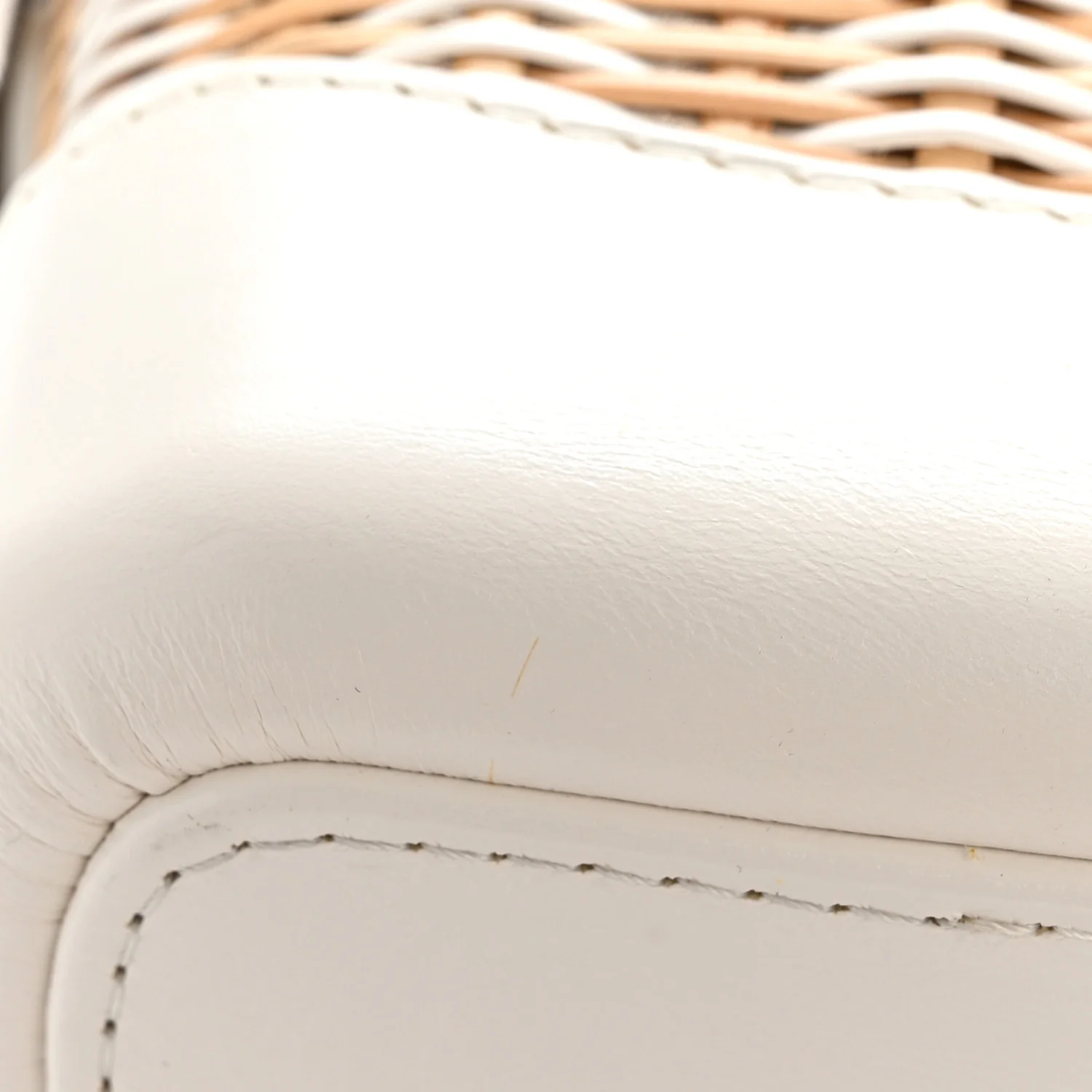 Rattan Calfskin Small Gabrielle Hobo Beige Ivory - Top Club