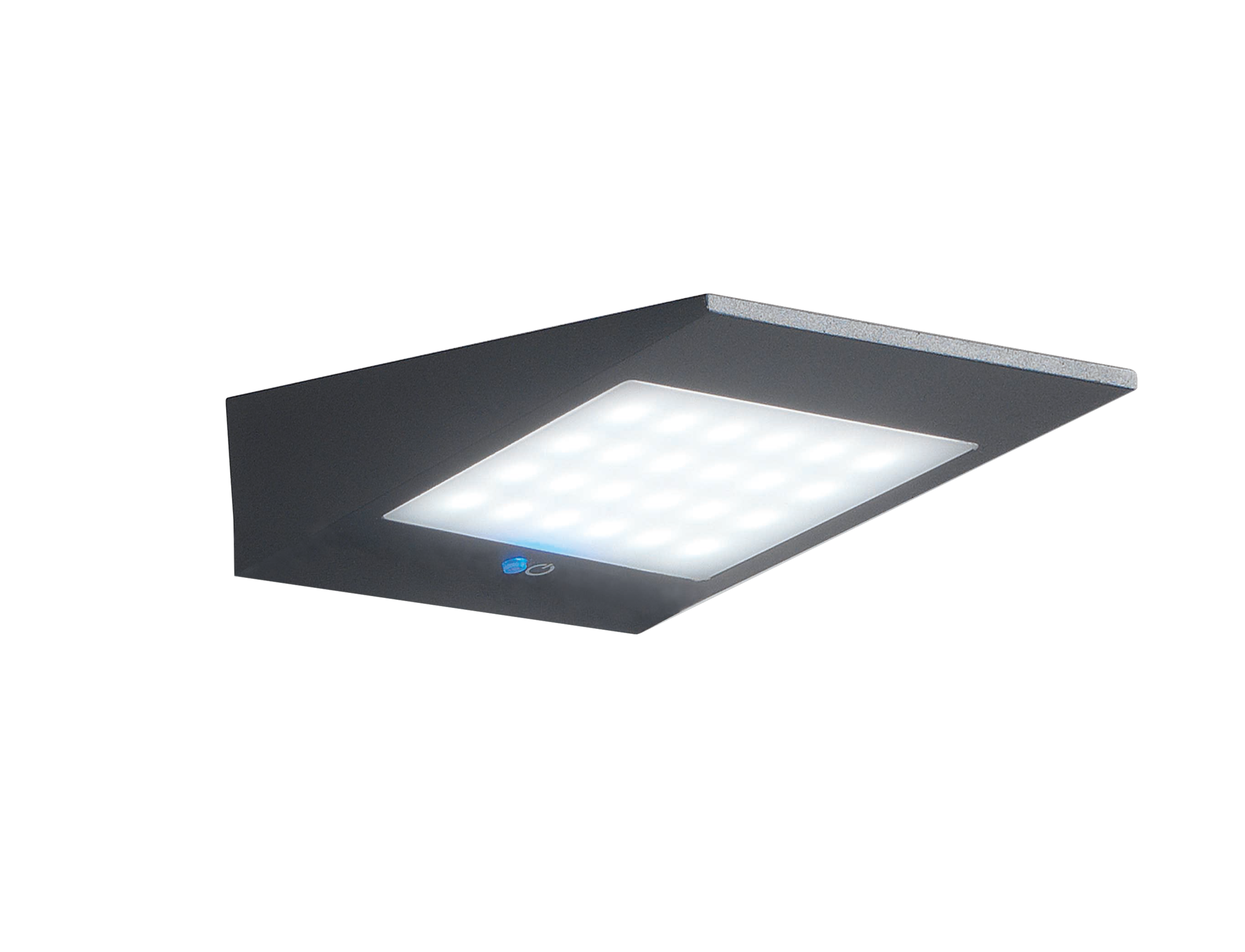 Zafferano zonne-energie wandlamp antraciet