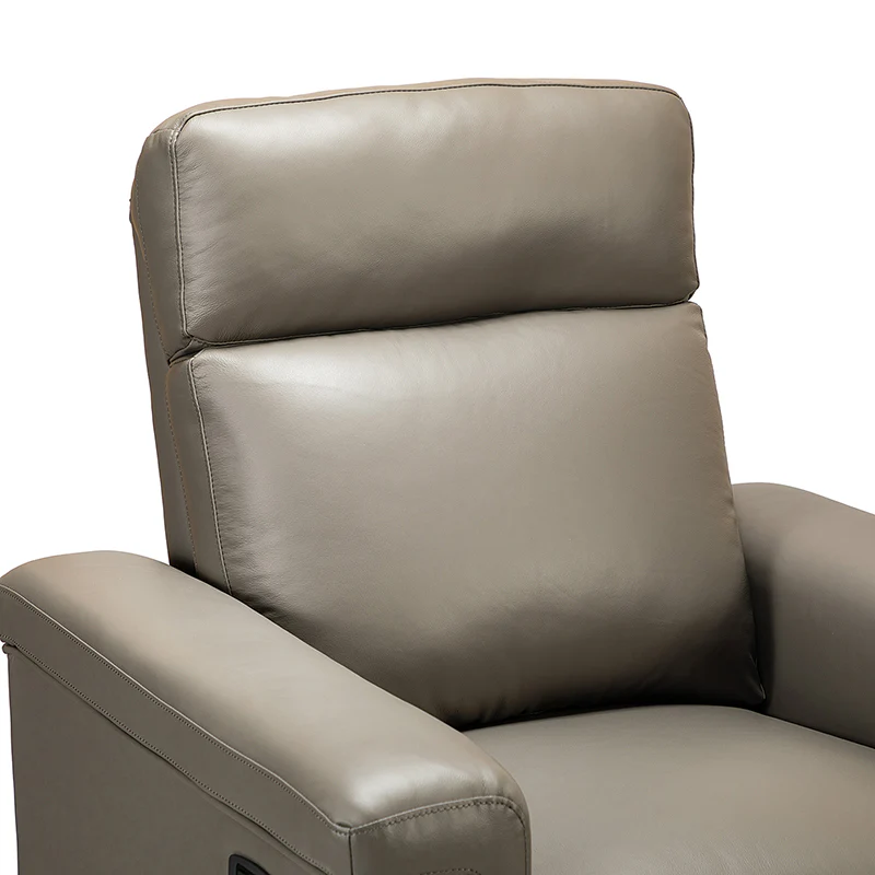 Lea 36.02" Wide Genuine Leather Power Recliner
