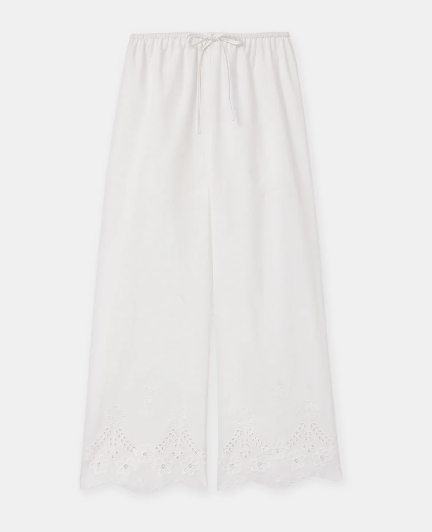 Pimkie Pantalon droit avec broderie anglaise ajourée