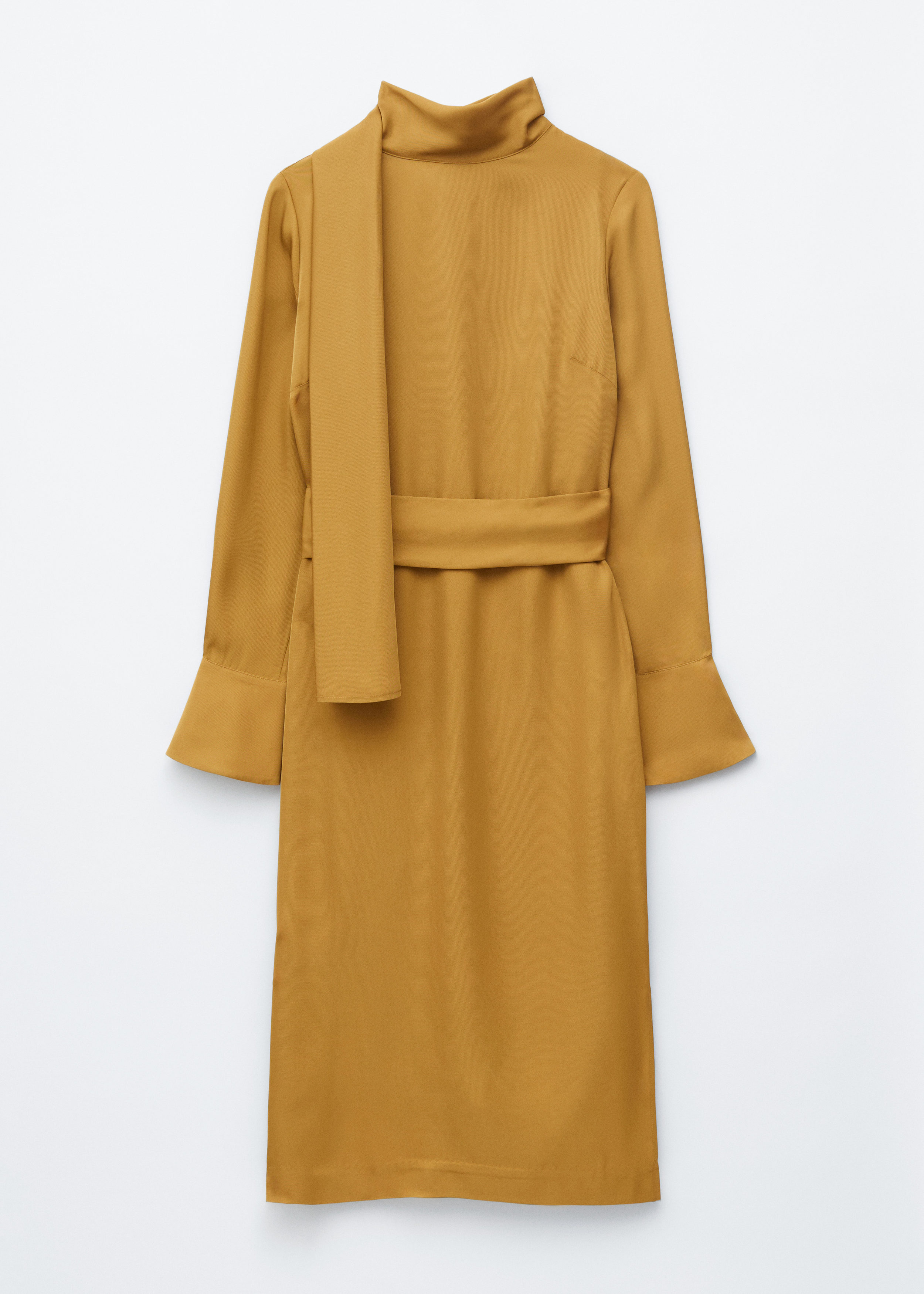 & Other Stories SCARF-NECK MIDI DRESS