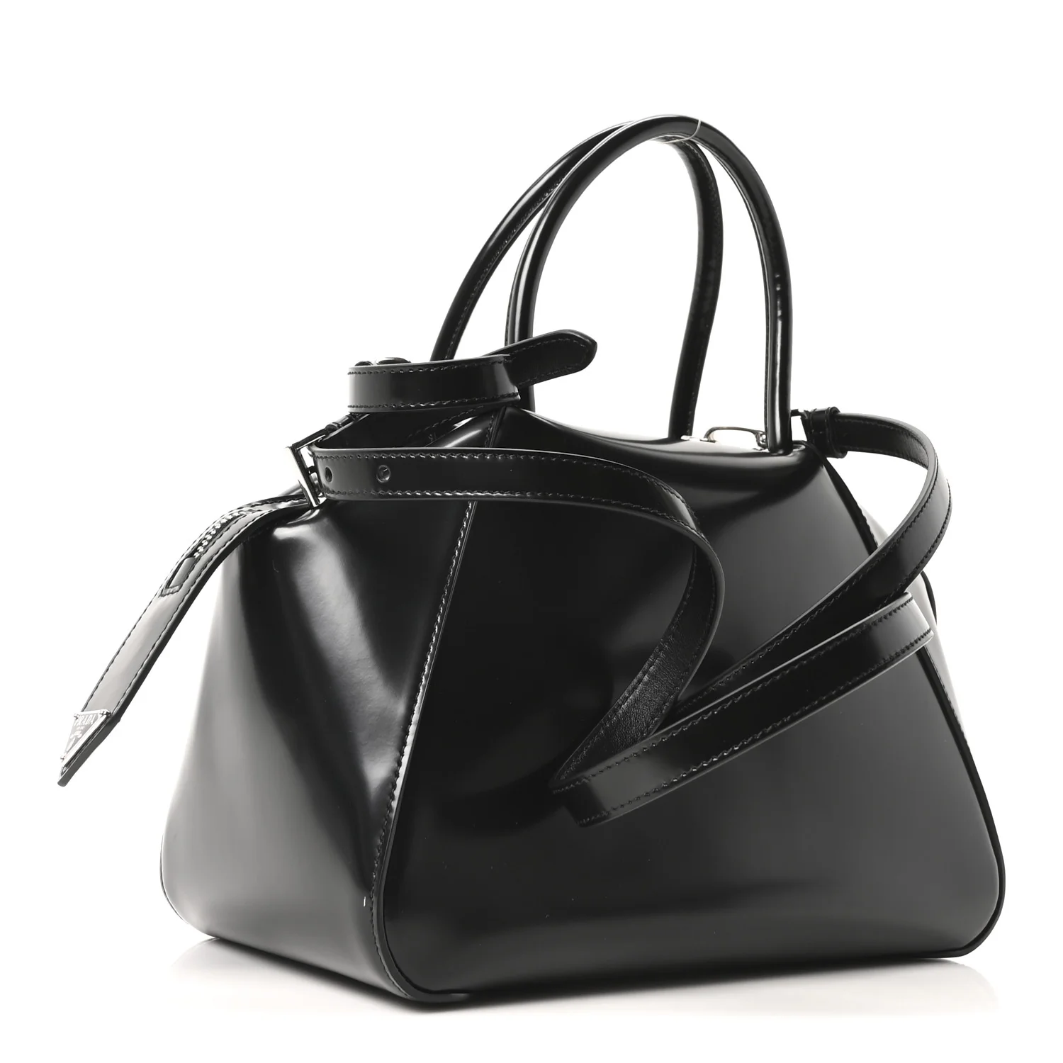 Spazzolato Small Supernova Handbag Black - Top Club