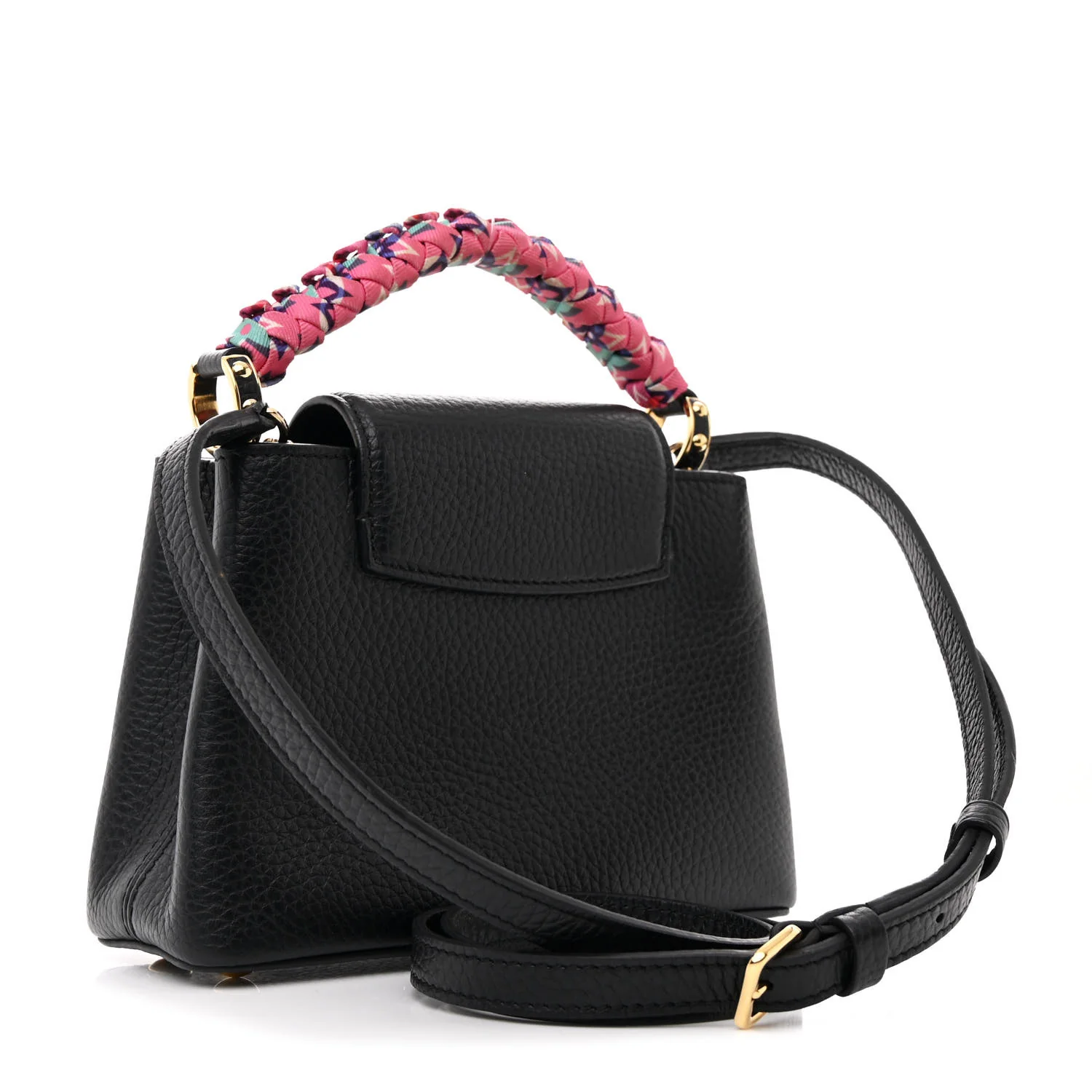 Taurillon Braided Capucines Mini Black - Top Club
