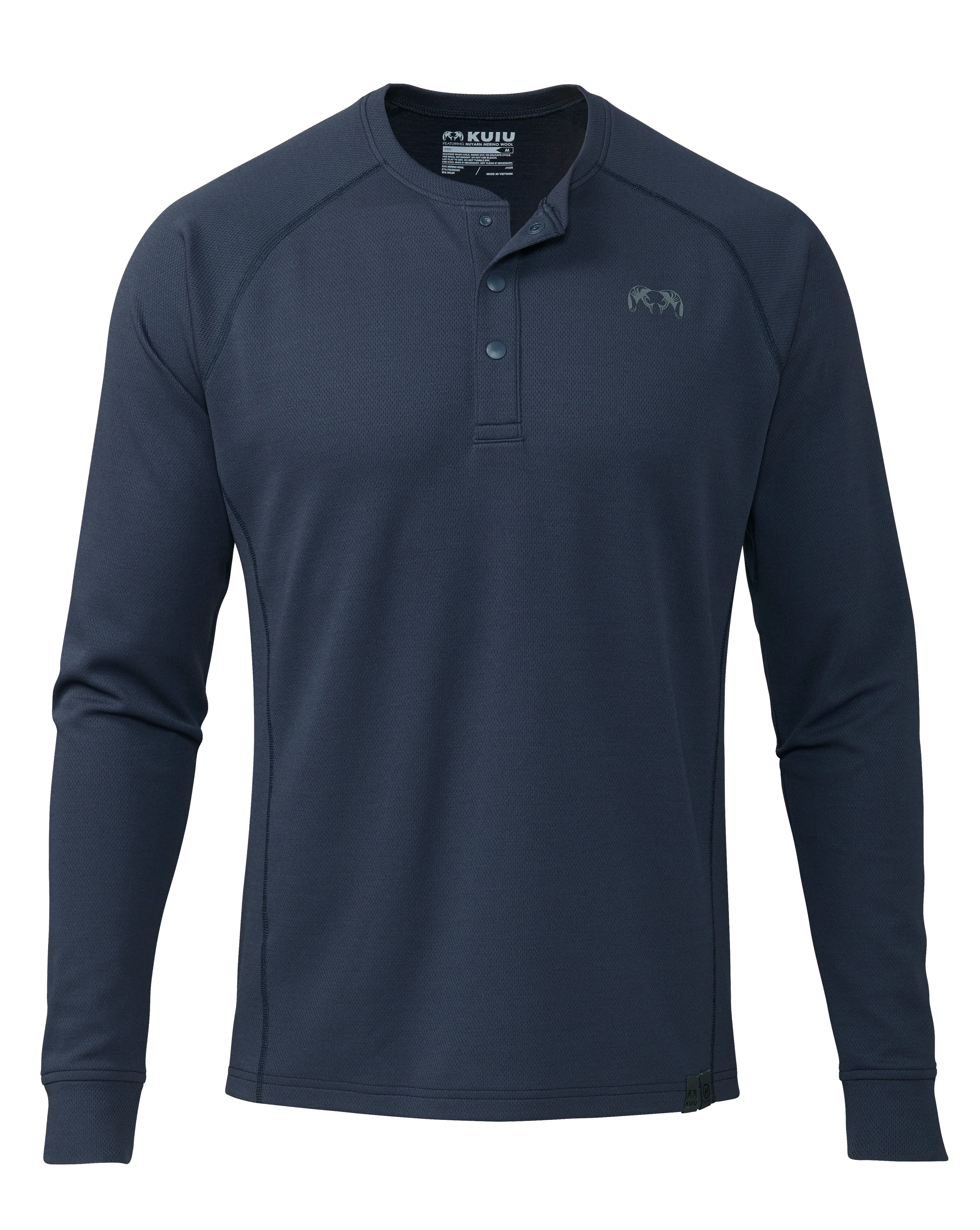 PRO Merino 200 Henley | Steel Blue