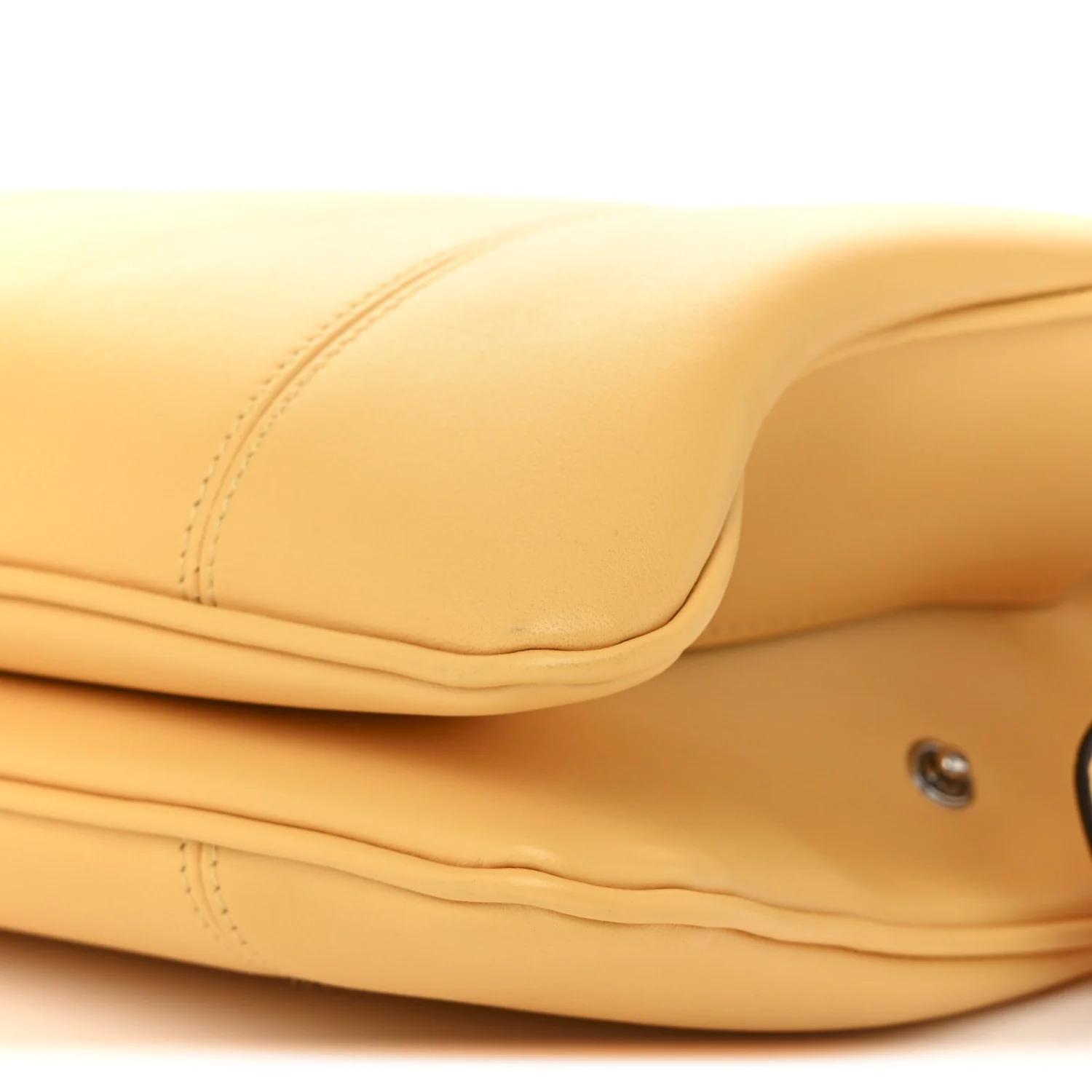 Senna Calfskin Petite GG Small Tote Bag Sunny Yellow - Top Club