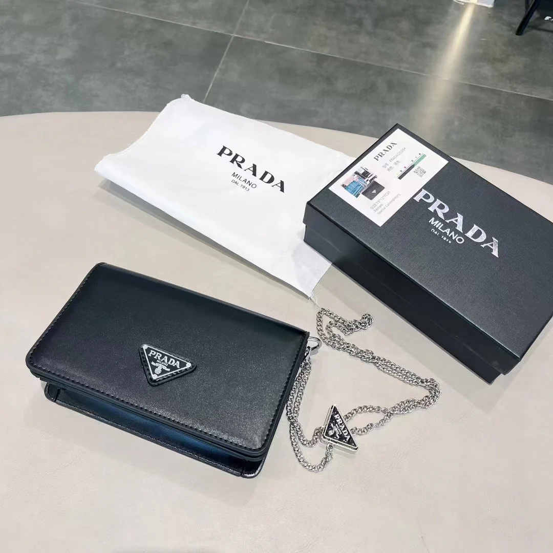 pra retro shiny small square bag - Top Club