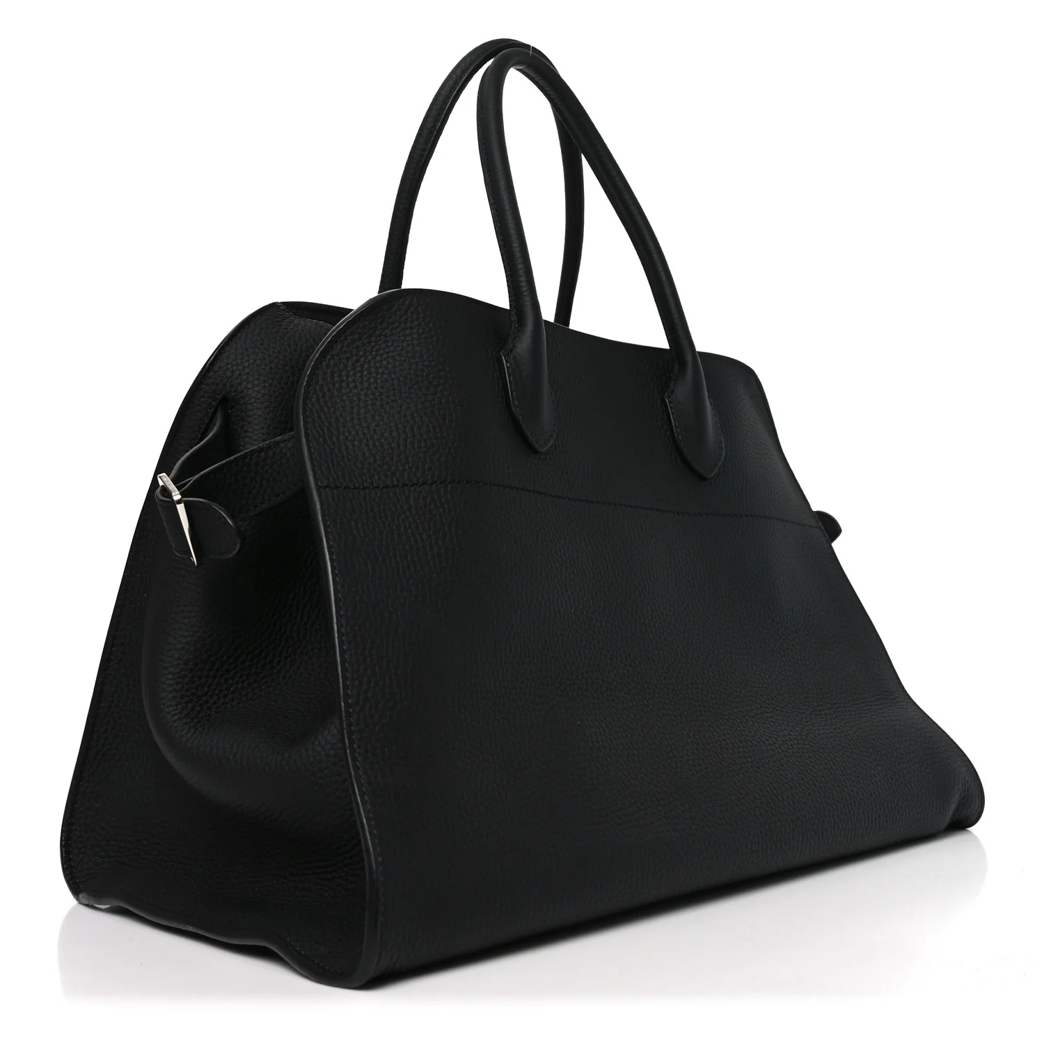 Matte Grained Calfskin Soft Margaux 15 Black - Top Club