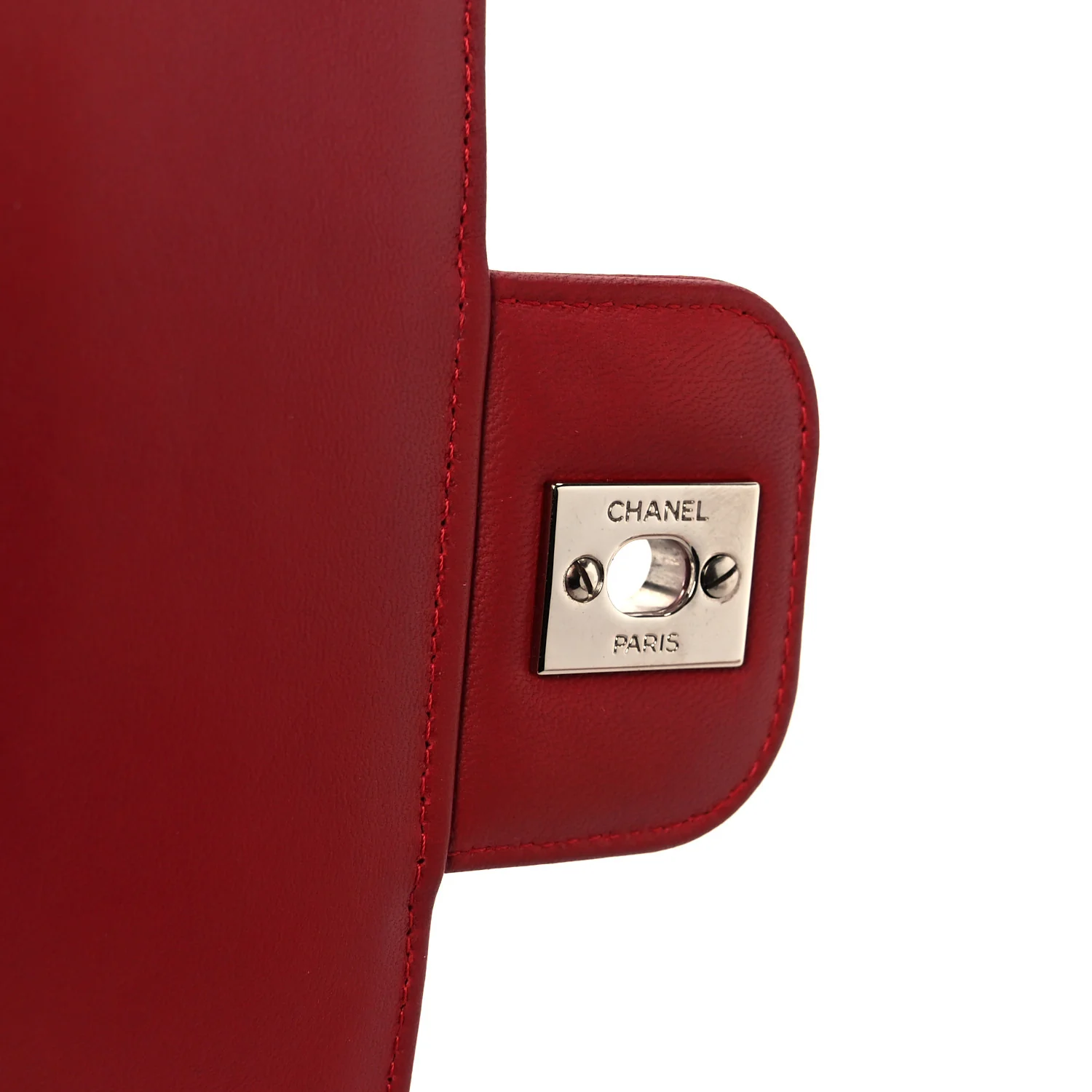 Lambskin Medium Coco Rider Flap Red - Top Club