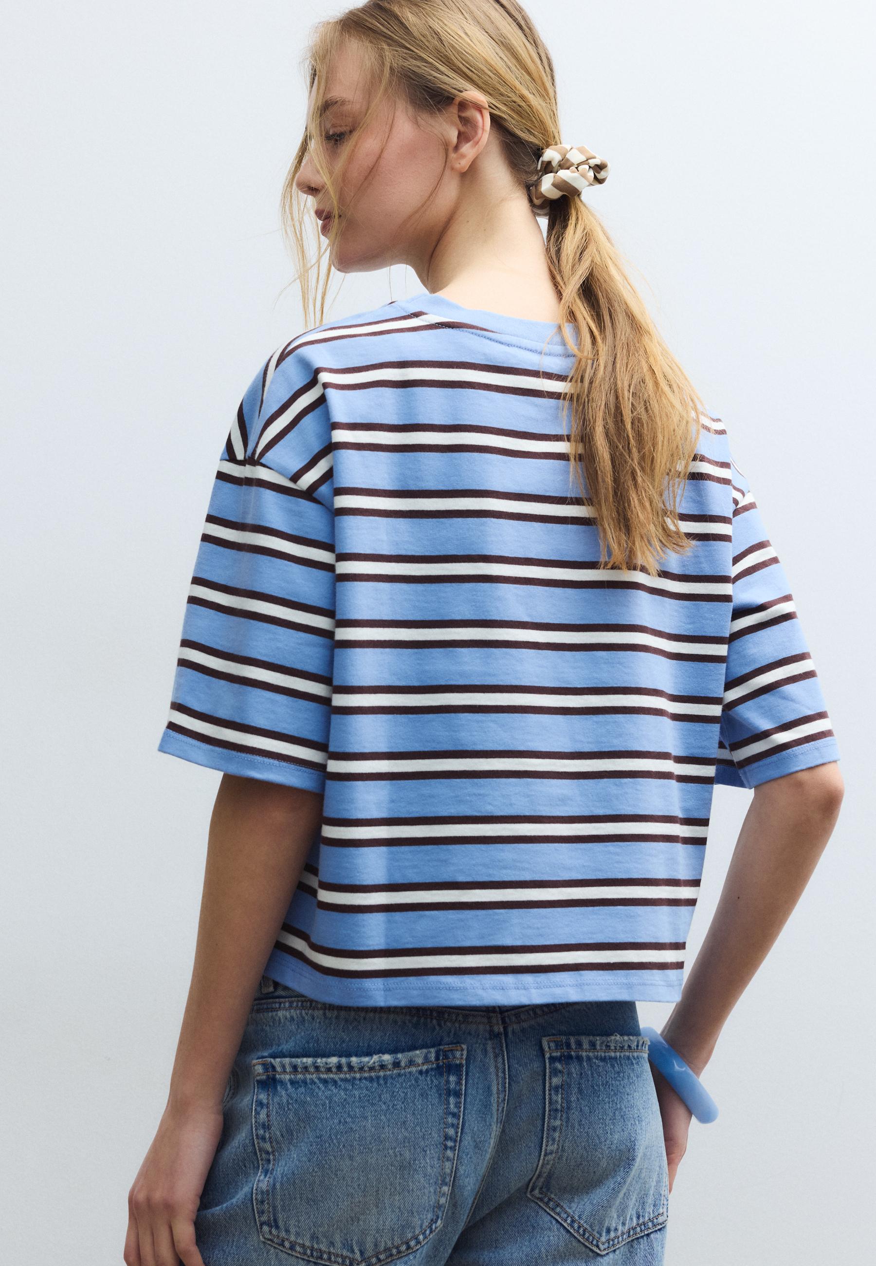 STRIPED SHORT SLEEVE T-SHIRT