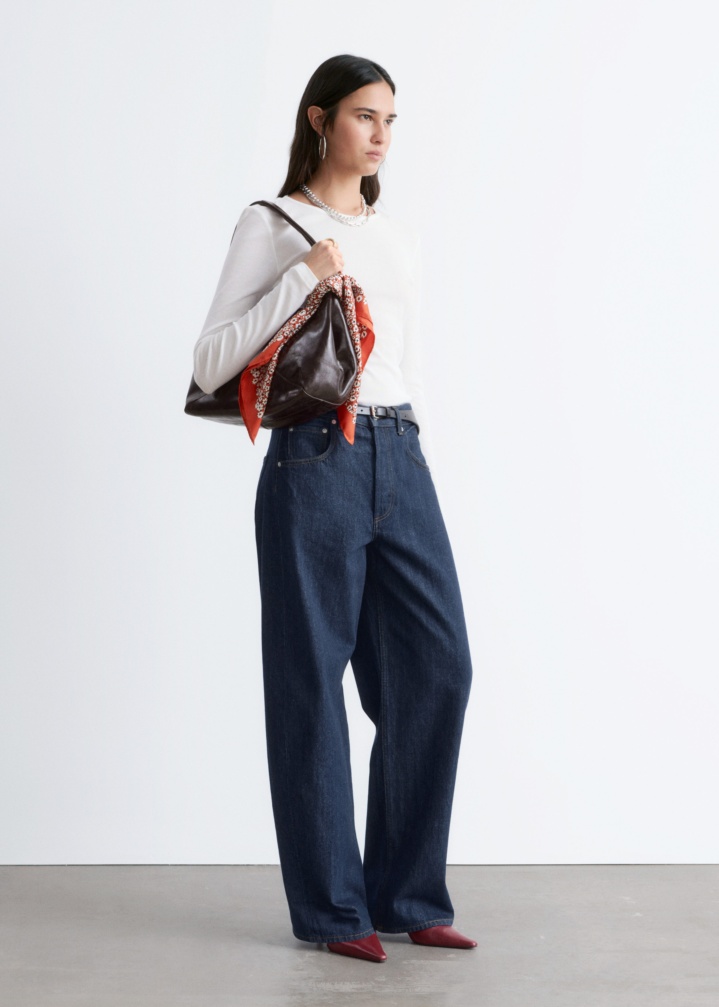 & Other Stories LONG-SLEEVE COTTON TOP
