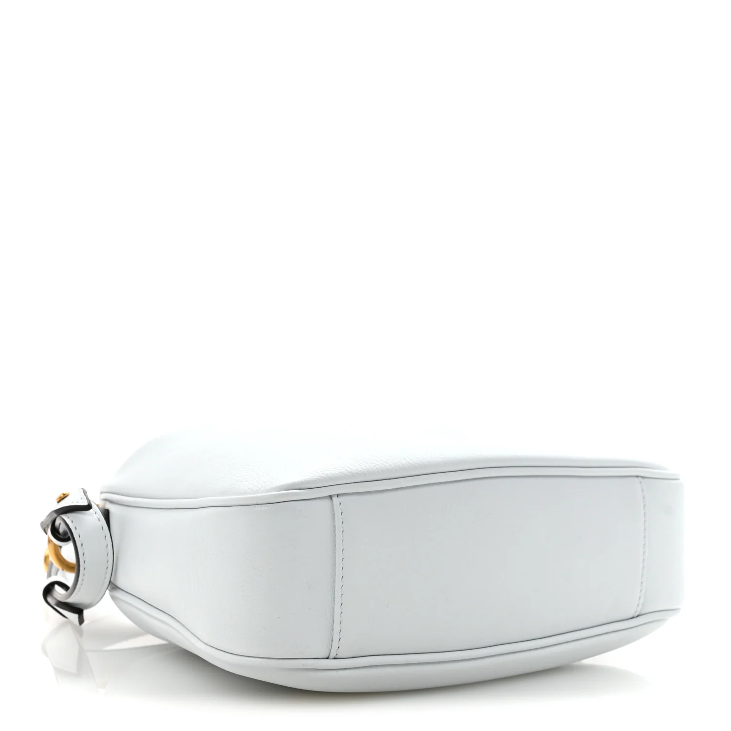 Softy Wonka Textured Dollar Calfskin Small Diana Shoulder Bag Pale Blue - Top Club