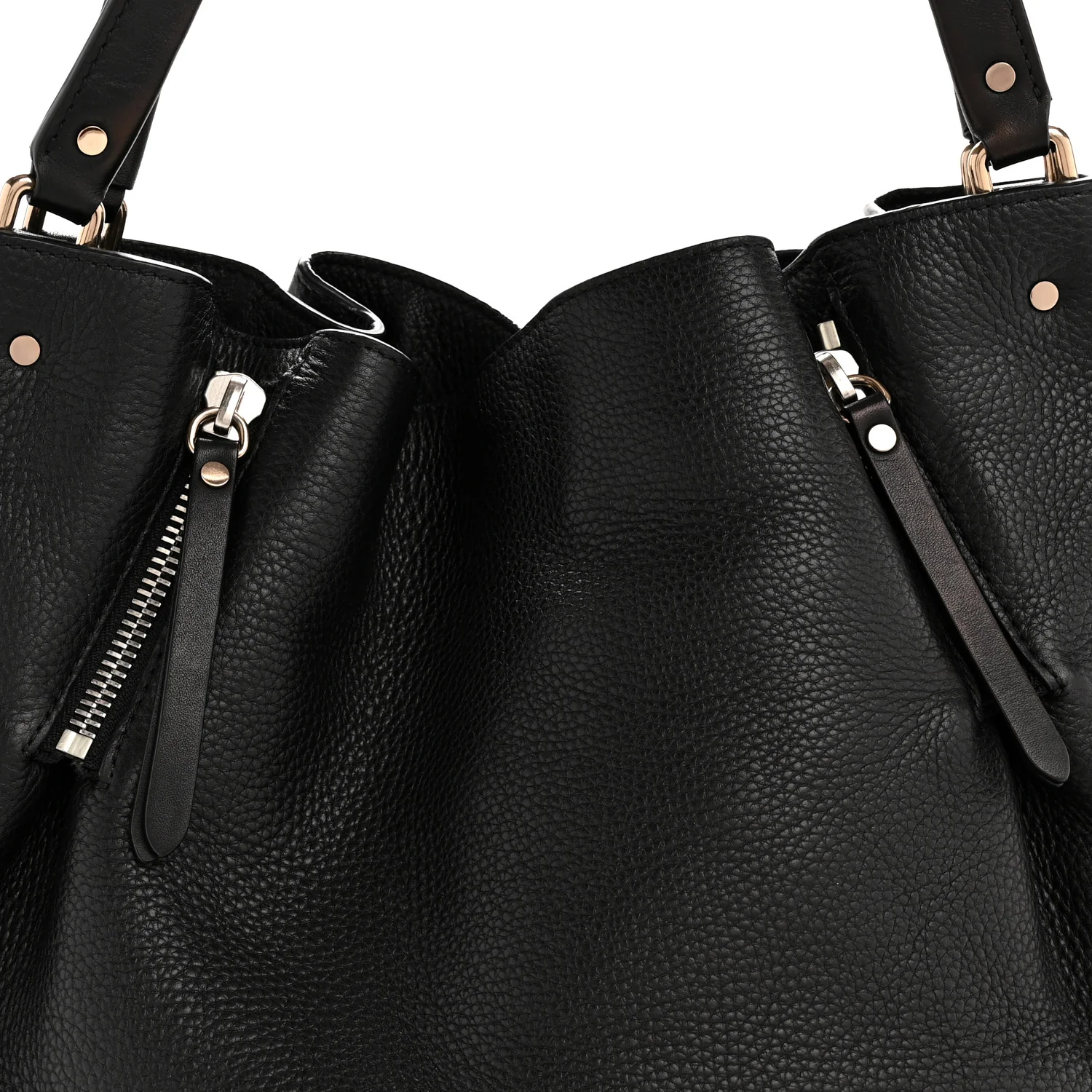 Grainy Calfskin House Check Medium Maidstone Black - Top Club