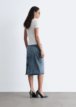 & Other Stories COTTON V-NECK T-SHIRT
