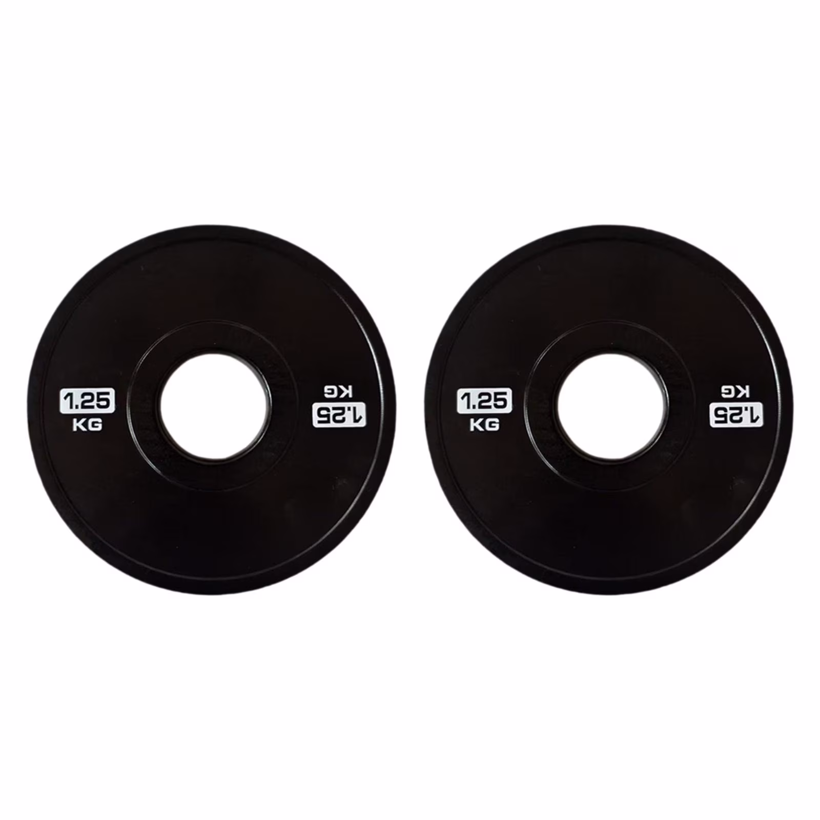 Vsenkes 2Pcs Accessory Weight Plates Fits 5cm Barbells for Home Multifunctional 1.25kg Black
