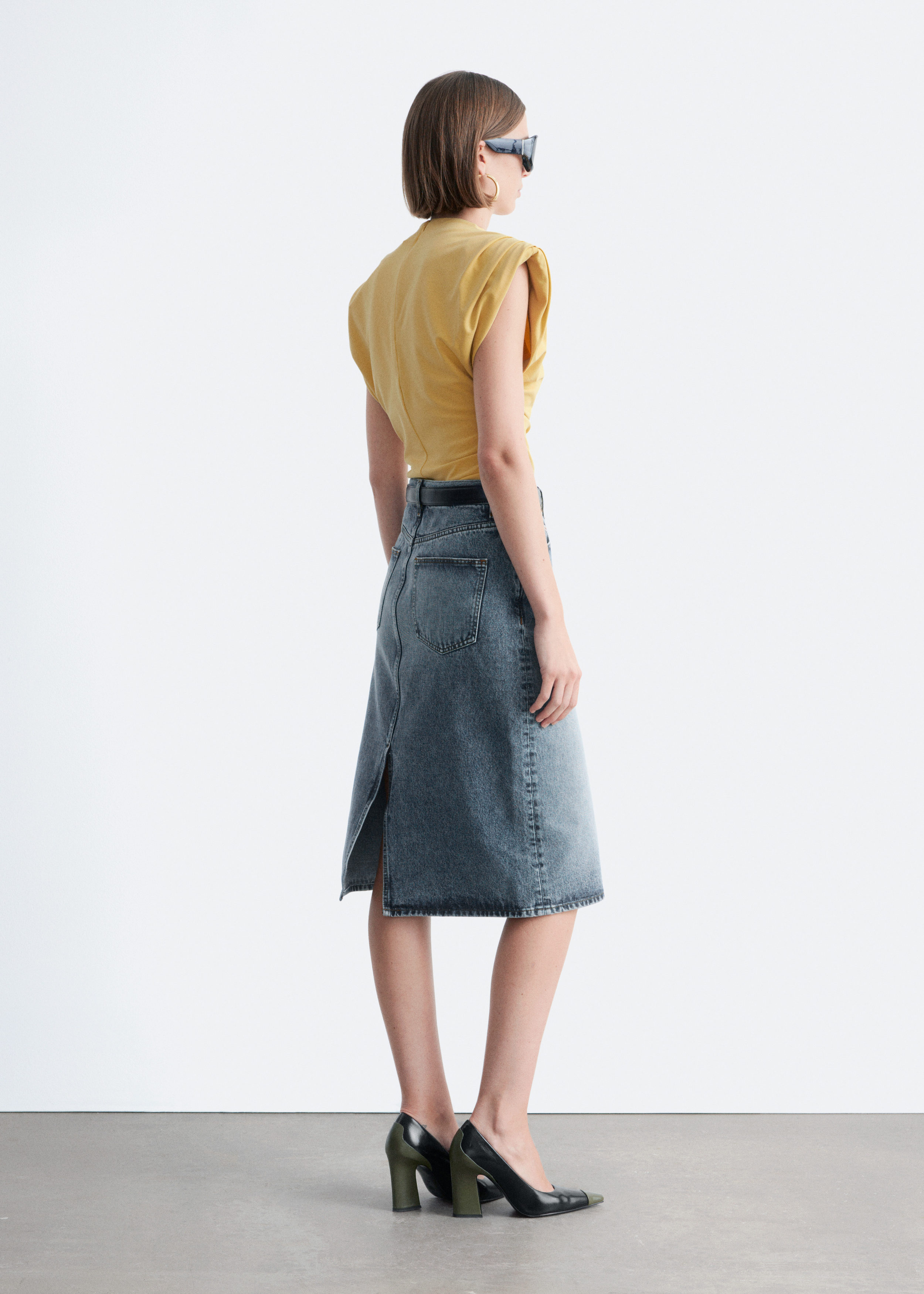 & Other Stories DRAPED JERSEY TOP
