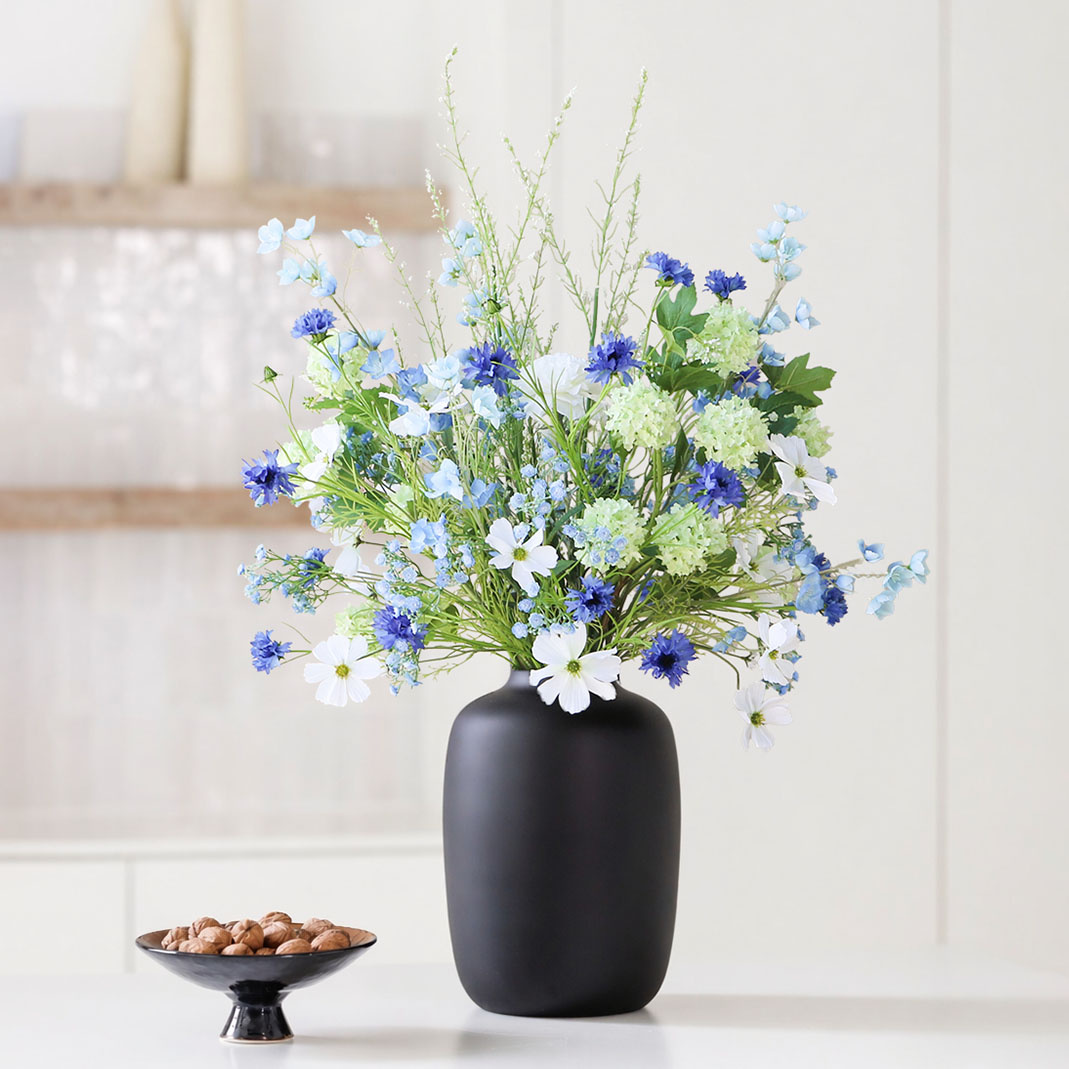 Zijden boeket Mira Azure