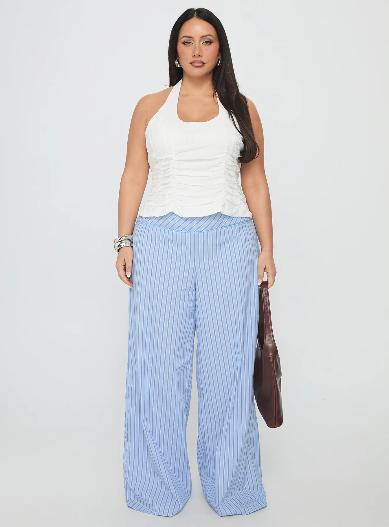 Nataliya Halter Top White Curve