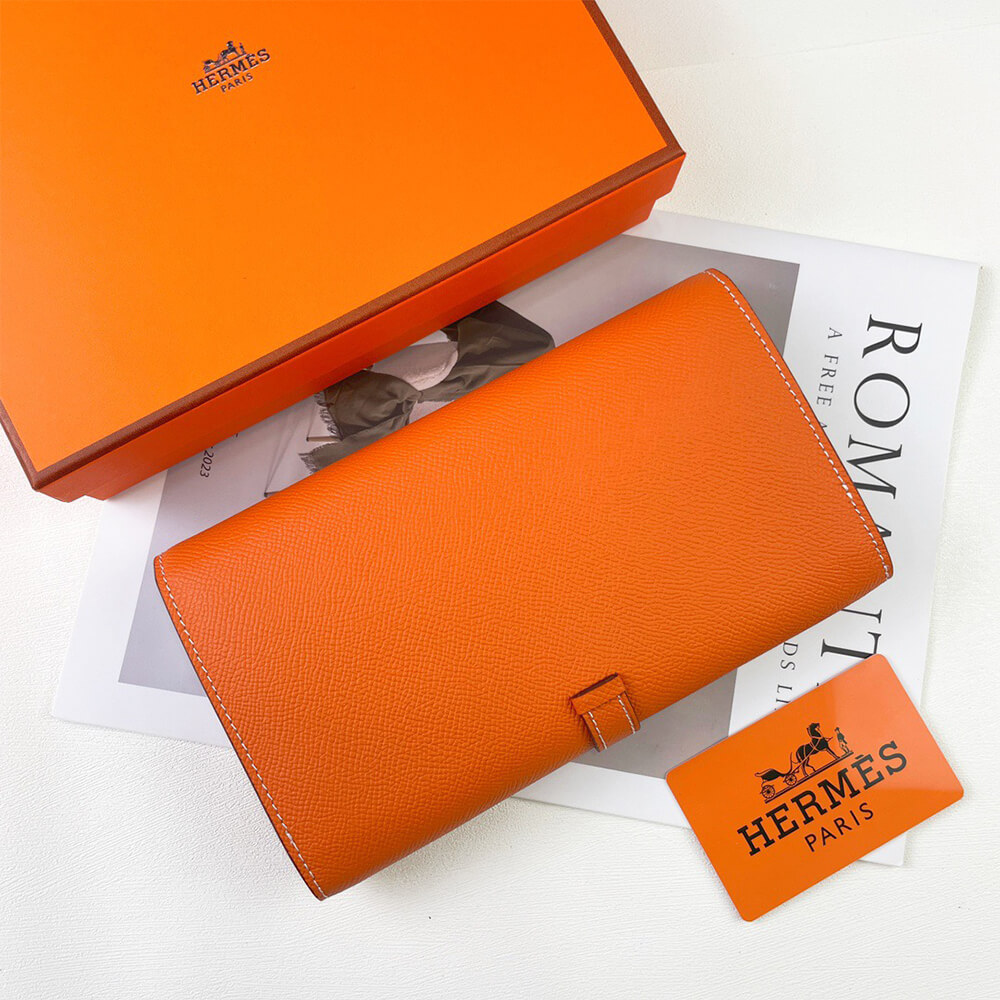 HERMES New H Passant Toutenmain wallet(HIGH-END GRADE) - Top Club