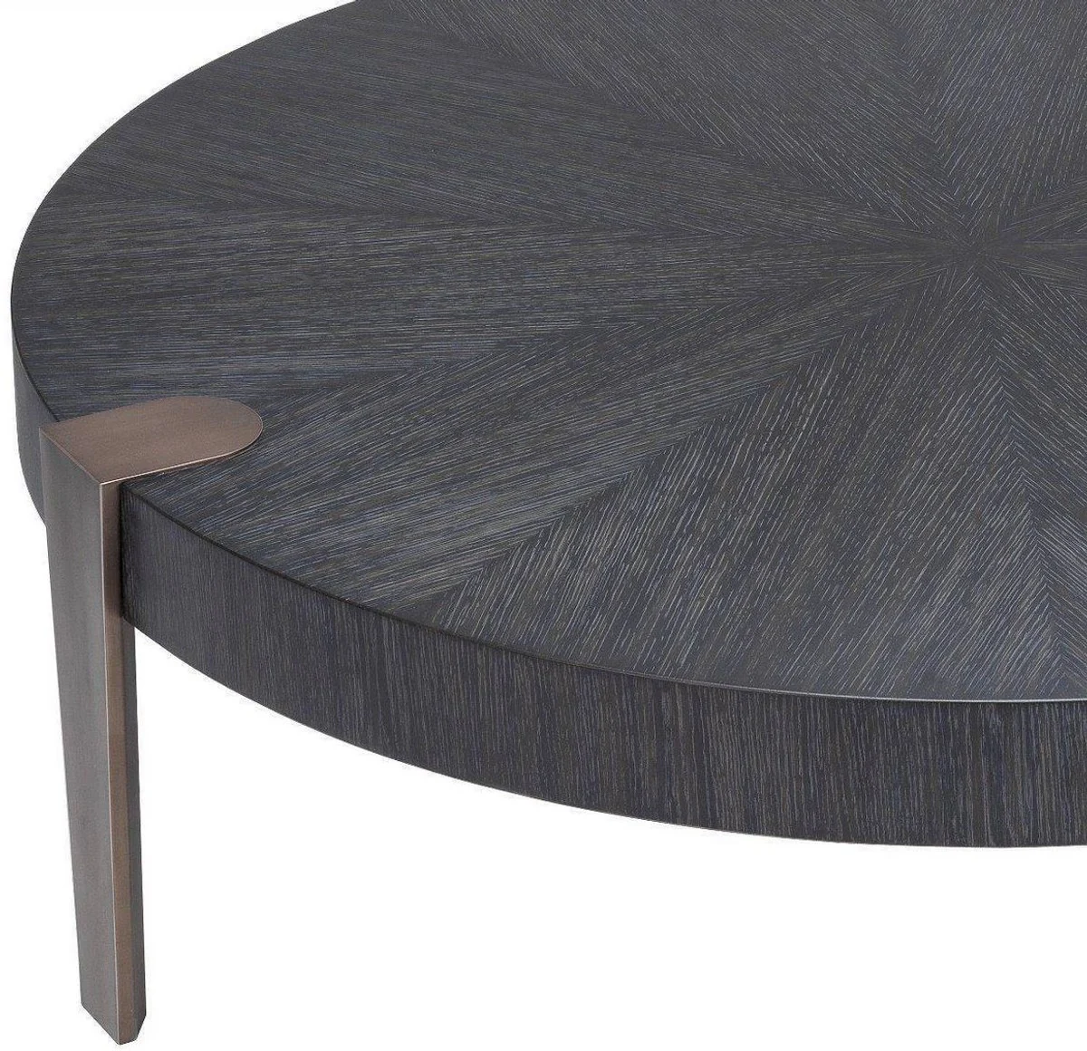 Luxury coffee table anthracite gray / bronze color Ø 121 x H. 38.5 cm - Round living room table - Living room furniture - Luxury quality