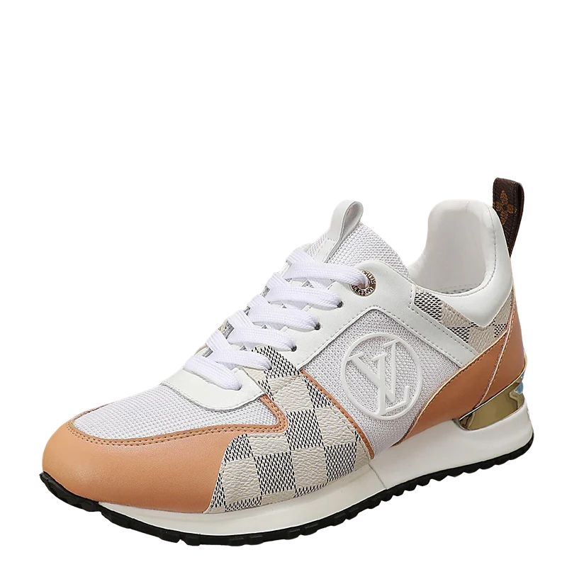 Louis Vuitton Women's Stylish Sneakers With Checkered Patterns And Logo - Sneaker Replica Workshop