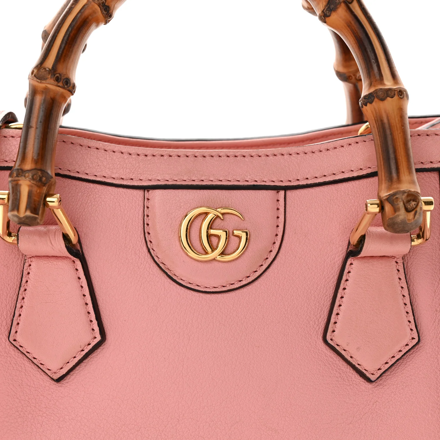 Wonka Grain Calfskin Mini Diana Tote Bag Wild Rose Fuxia Fluo - Top Club
